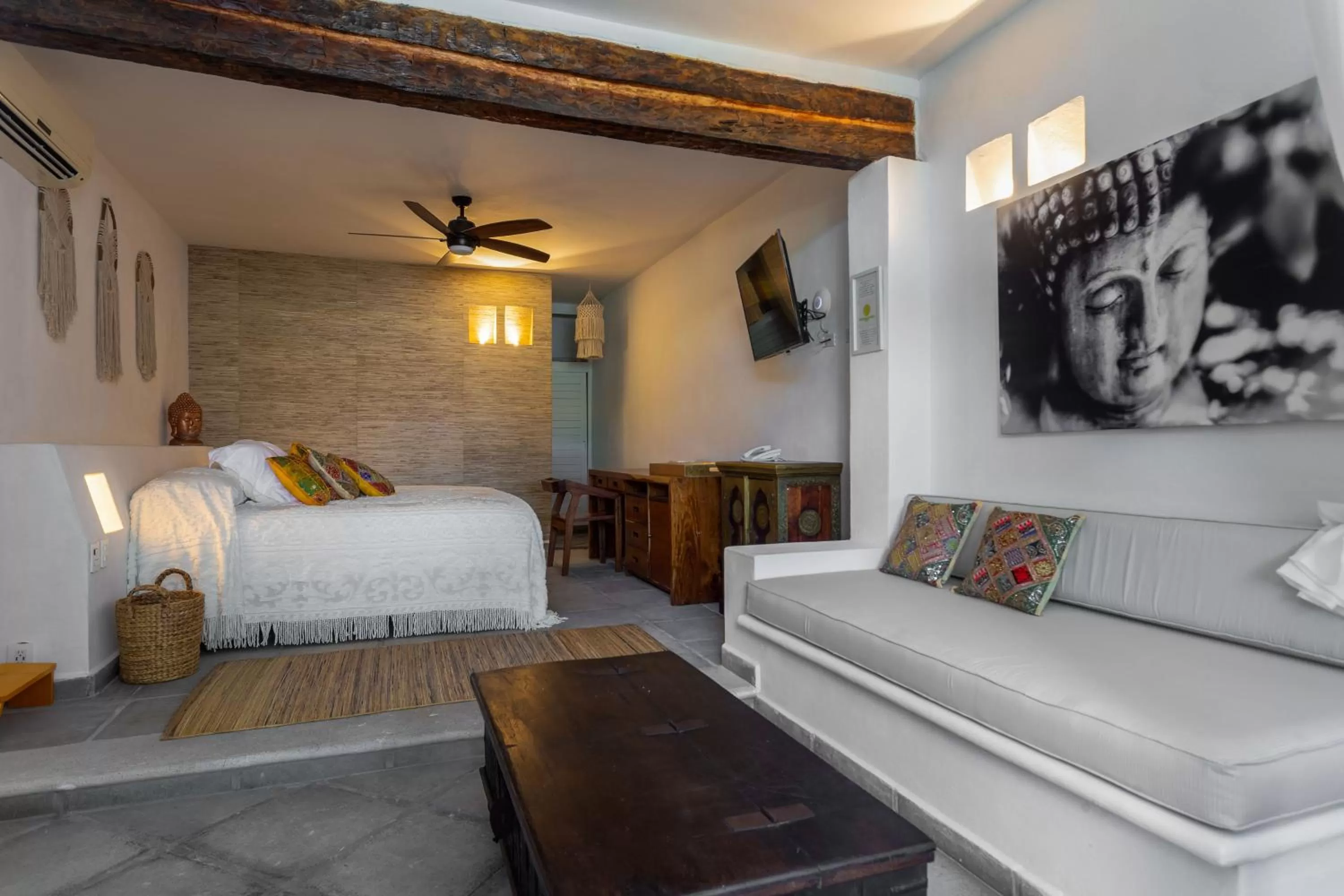 Photo of the whole room, Bed in Lotus Beach Hotel - Adults Only