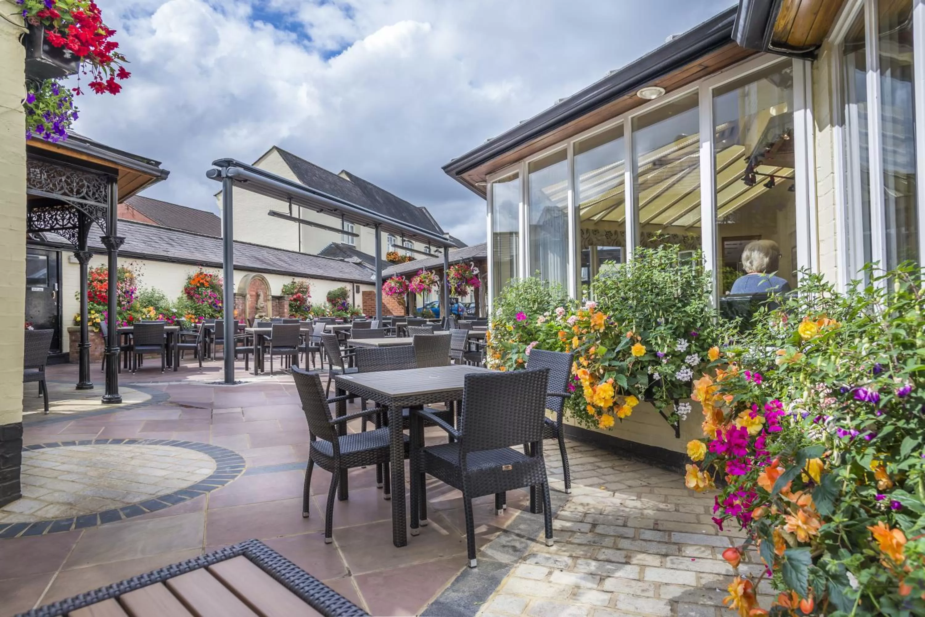 Balcony/Terrace in The Three Swans Hotel, Market Harborough, Leicestershire - The Coaching Inn Group