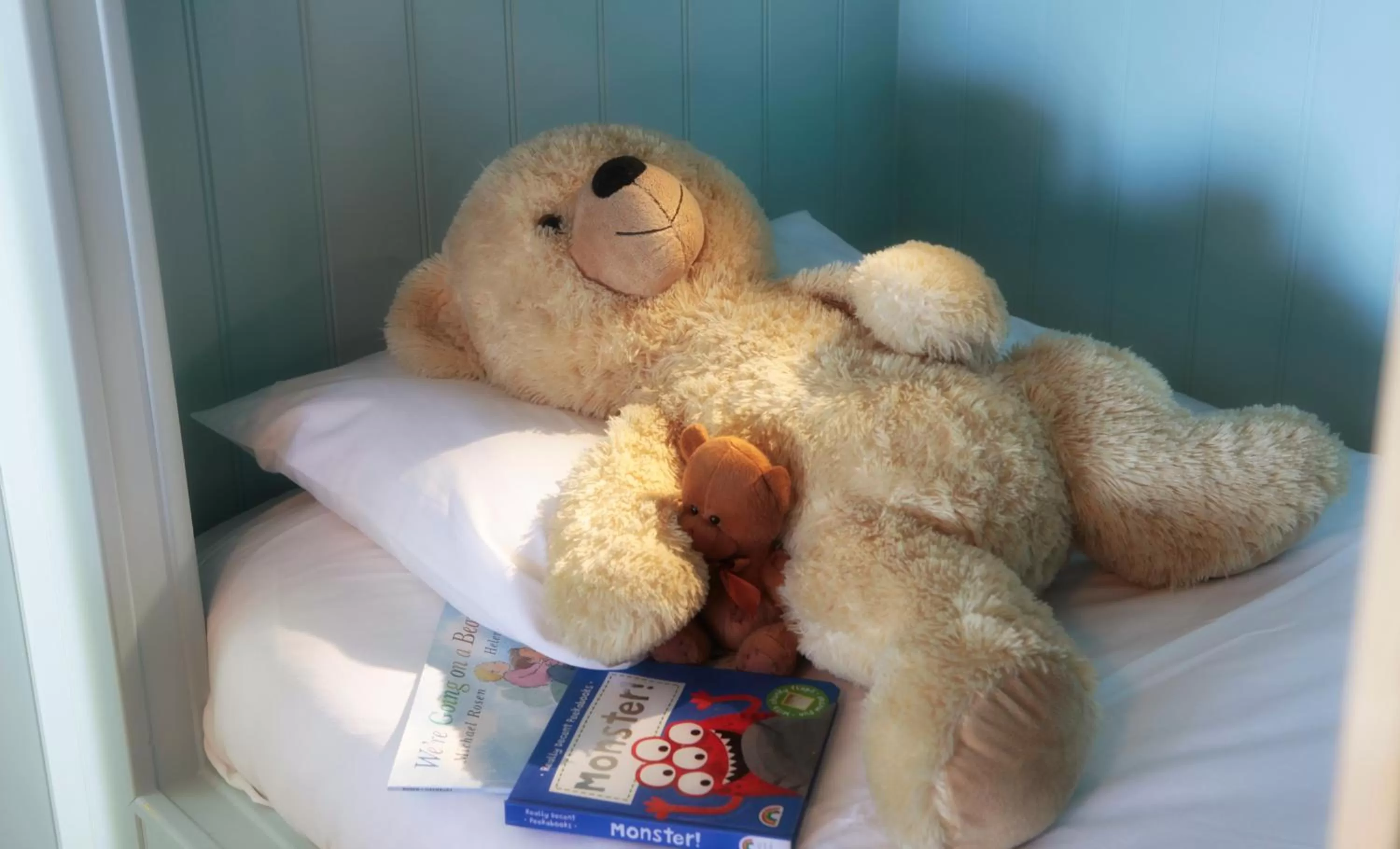 Decorative detail, Bed in Luccombe Hall Hotel