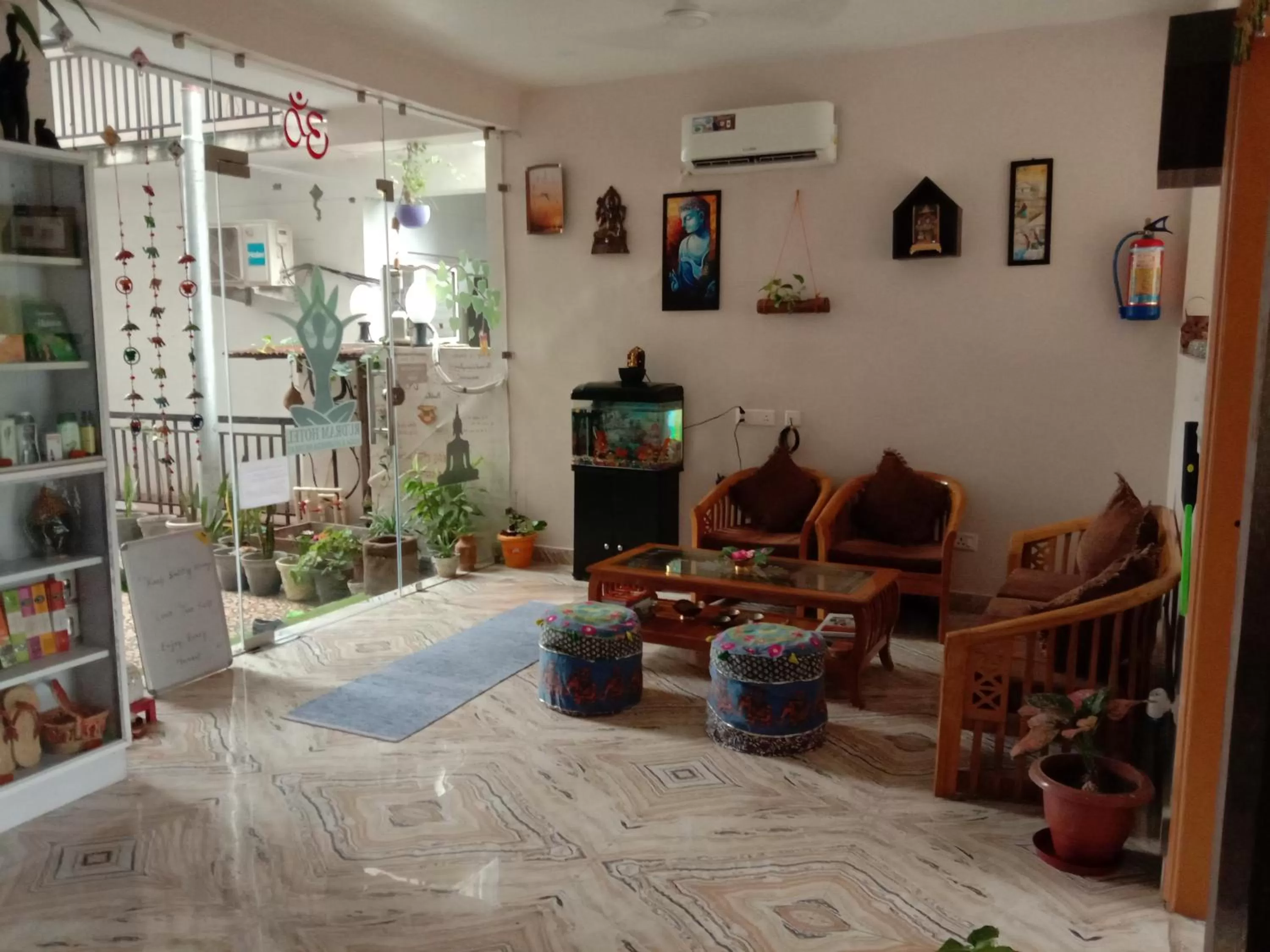 Lobby or reception in Rudram Hotel Yoga & Ayurveda Retreat