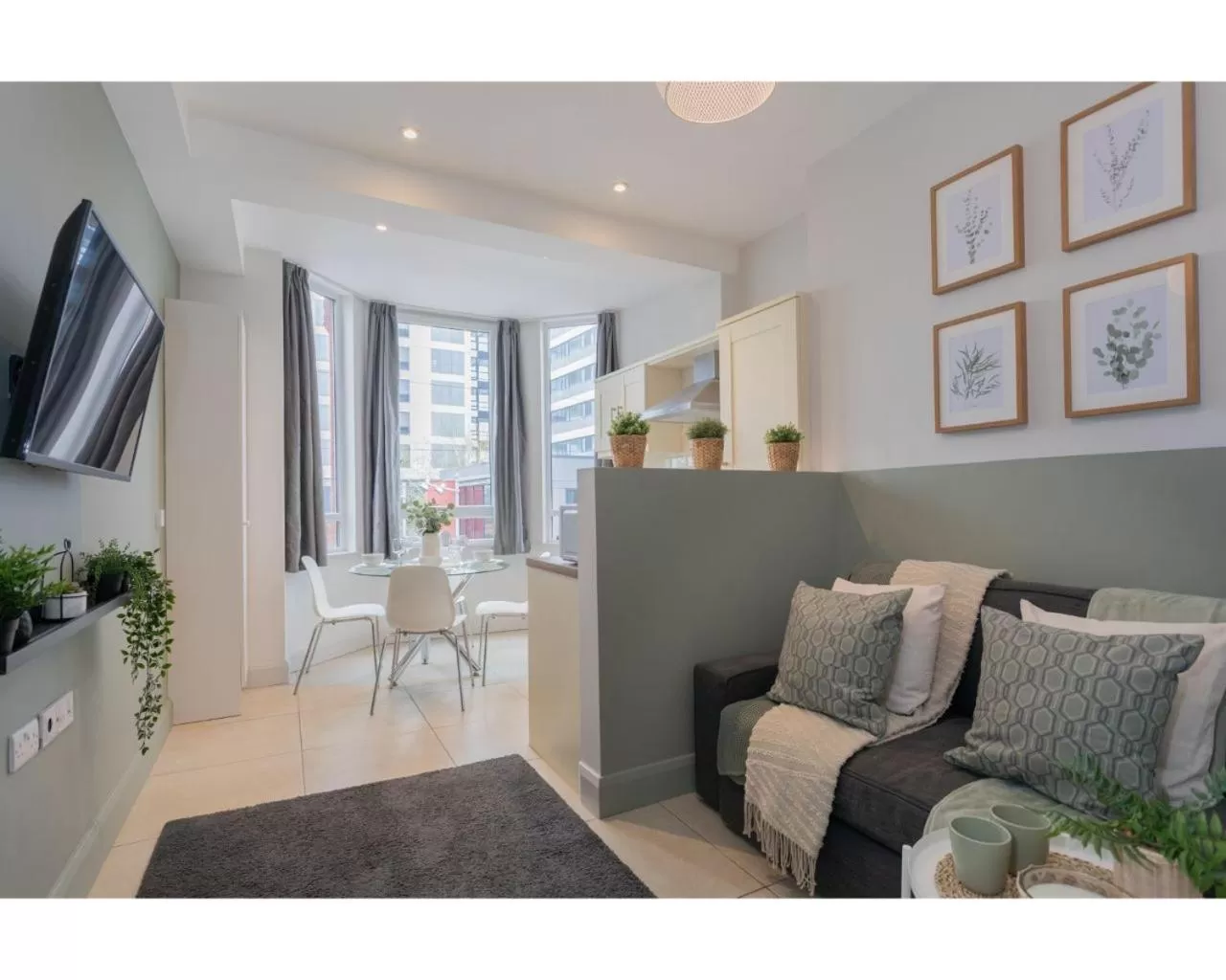 Living room in Central Belfast Apartments Camden Street