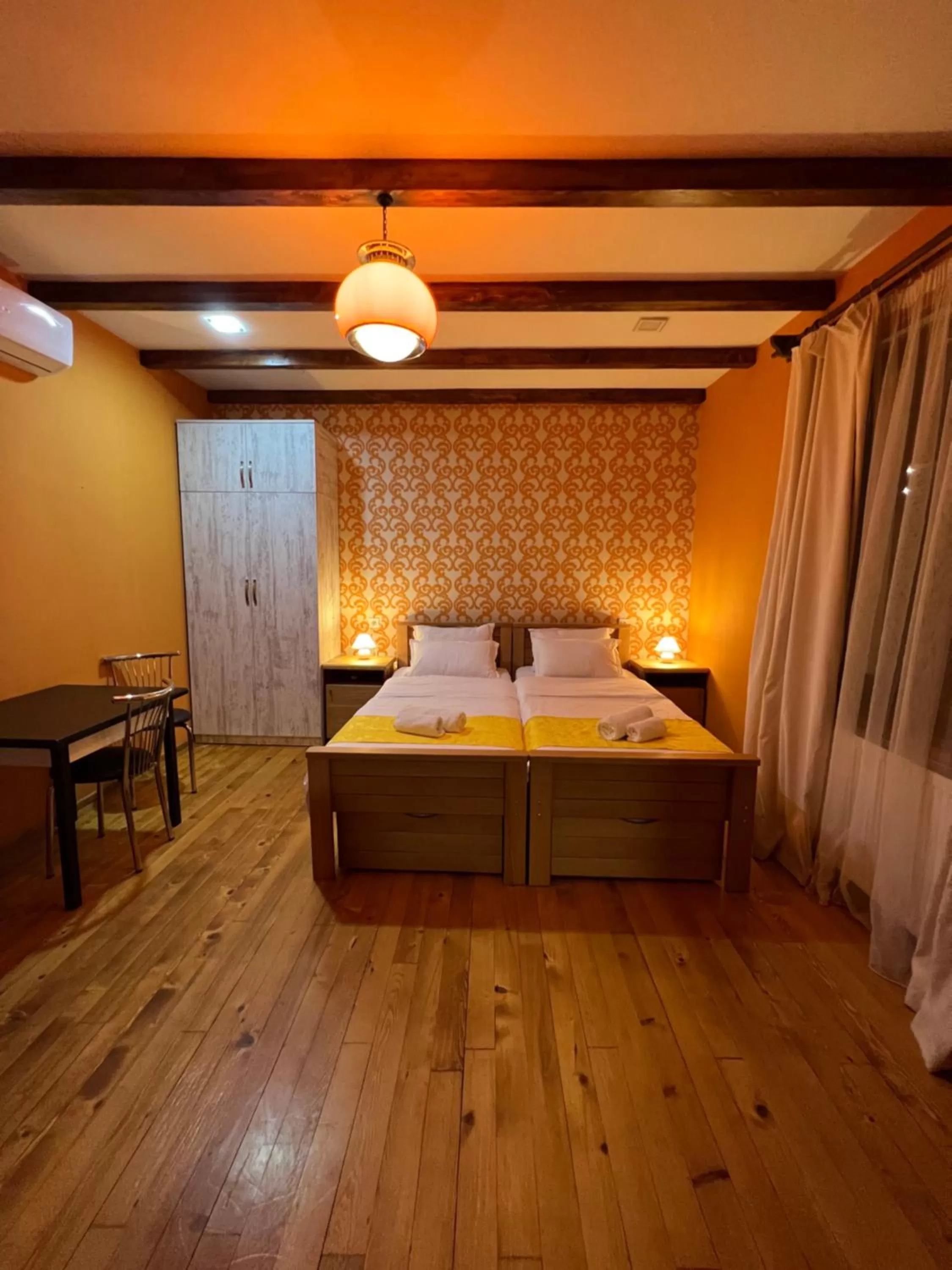 Bed in Borjomi Yellow Hotel