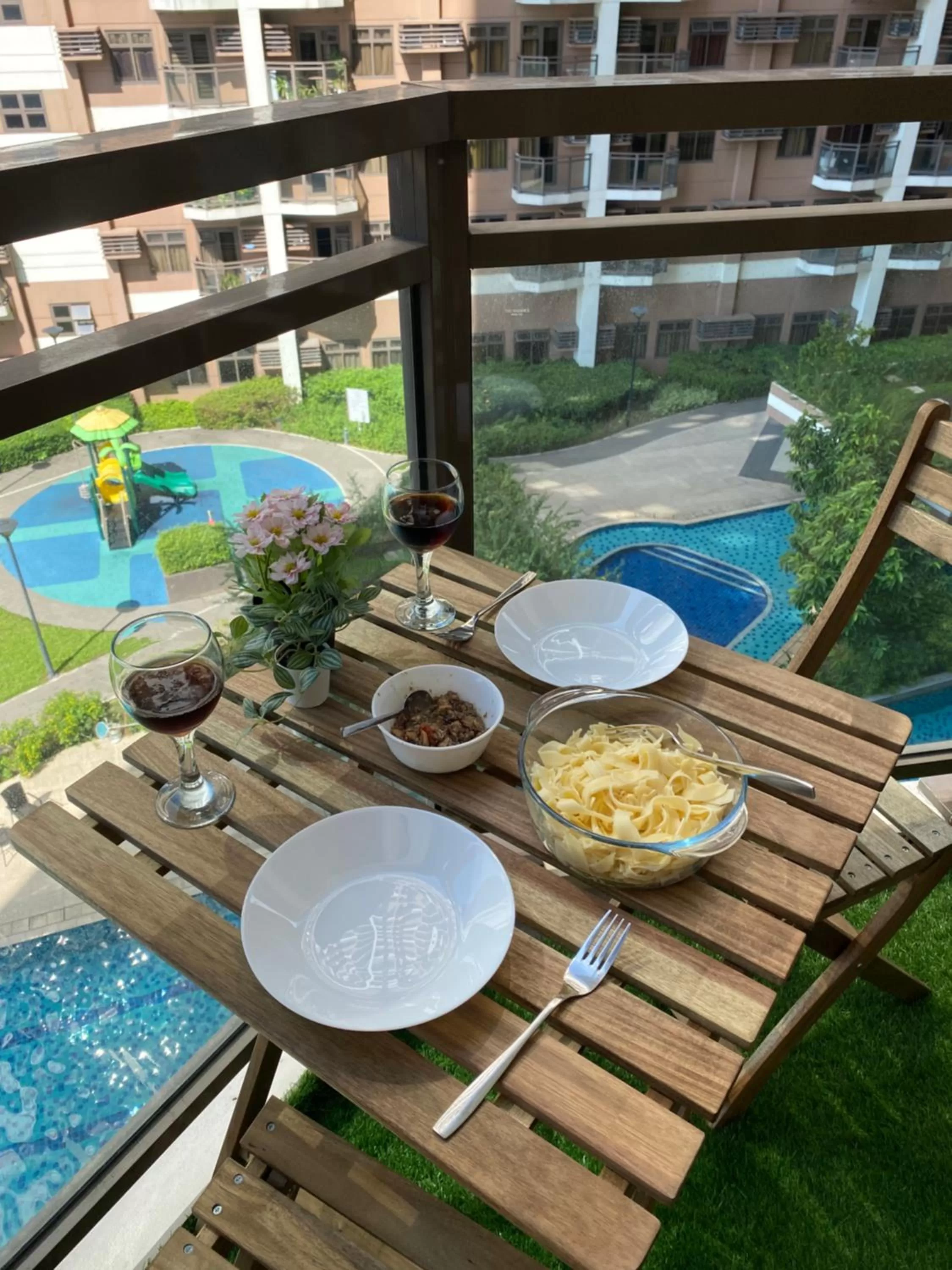 Pool View in Le 10 The Radiance Manila Bay