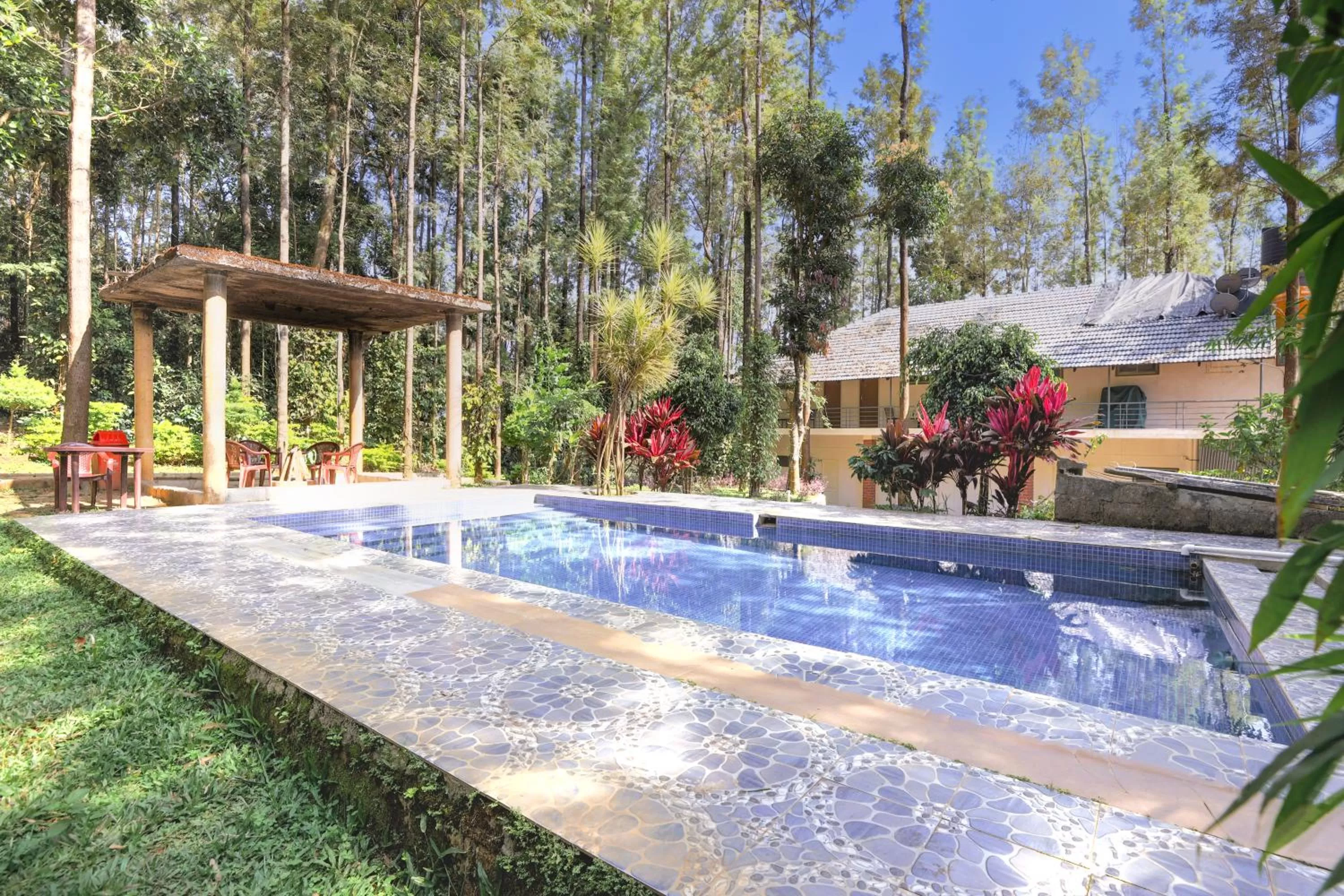 Swimming pool in The Spectrum Resort - Chikmagalur