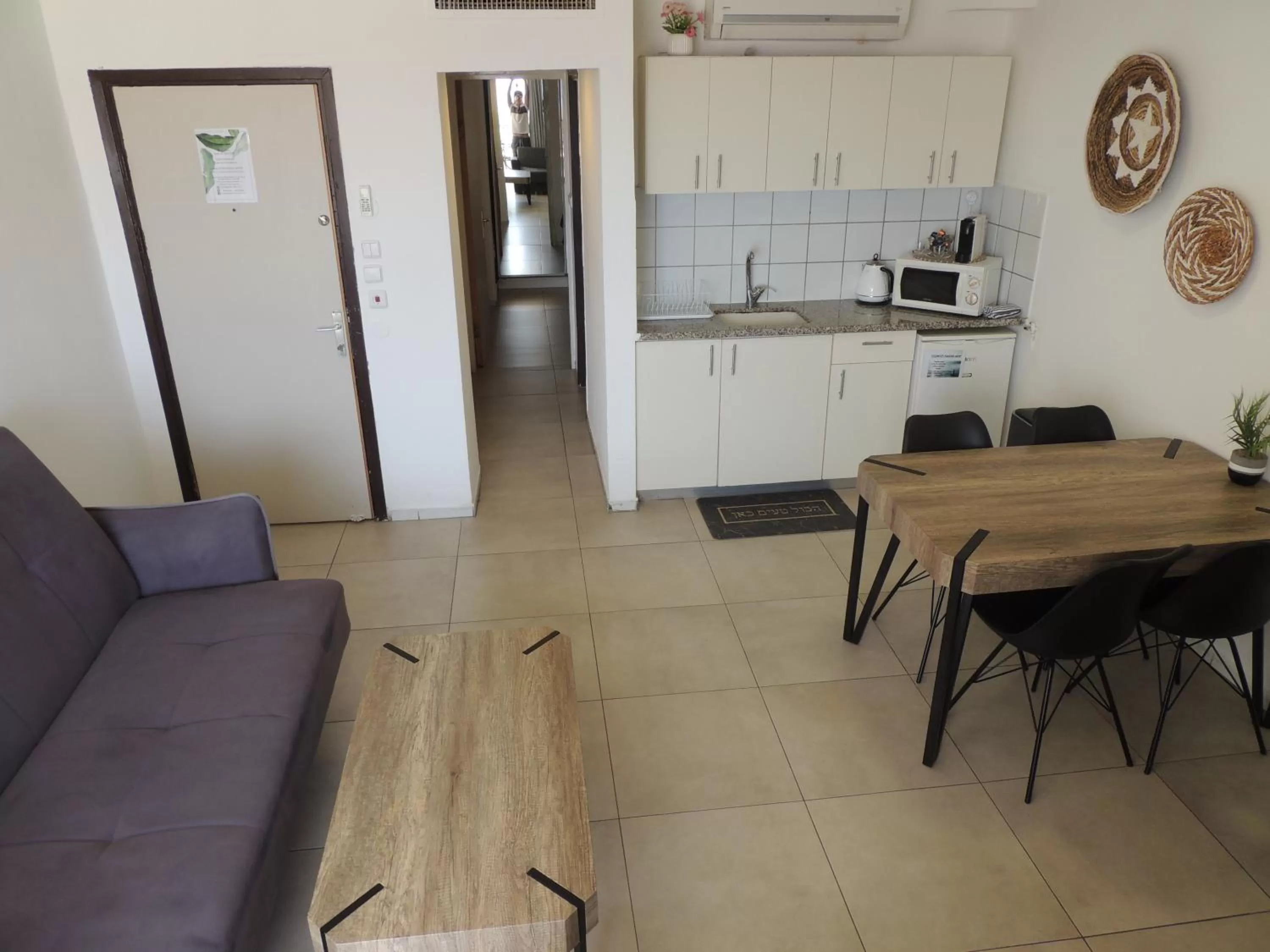 Kitchen or kitchenette in Lev Eilat Suites