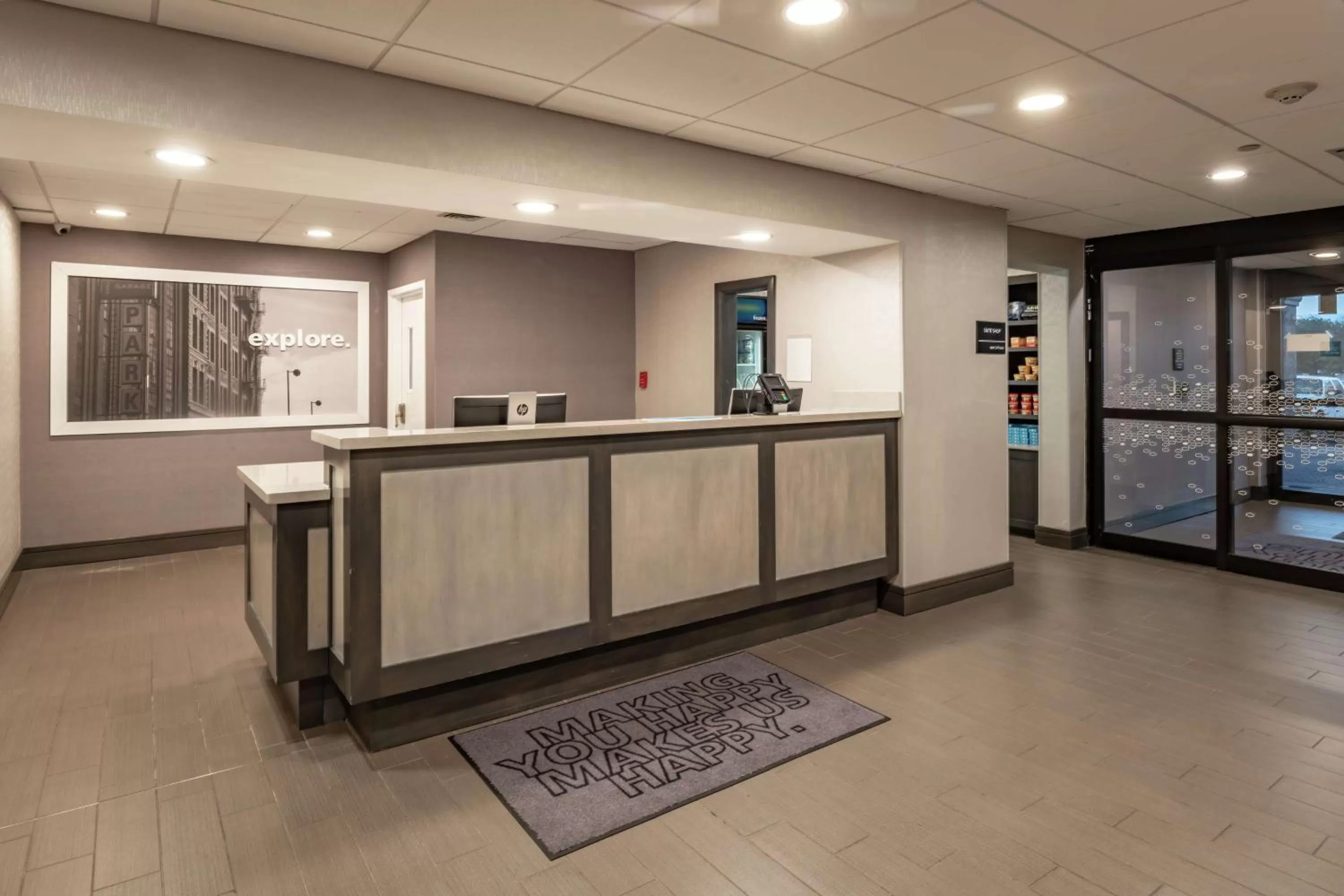 Lobby or reception in Hampton Inn Waco North