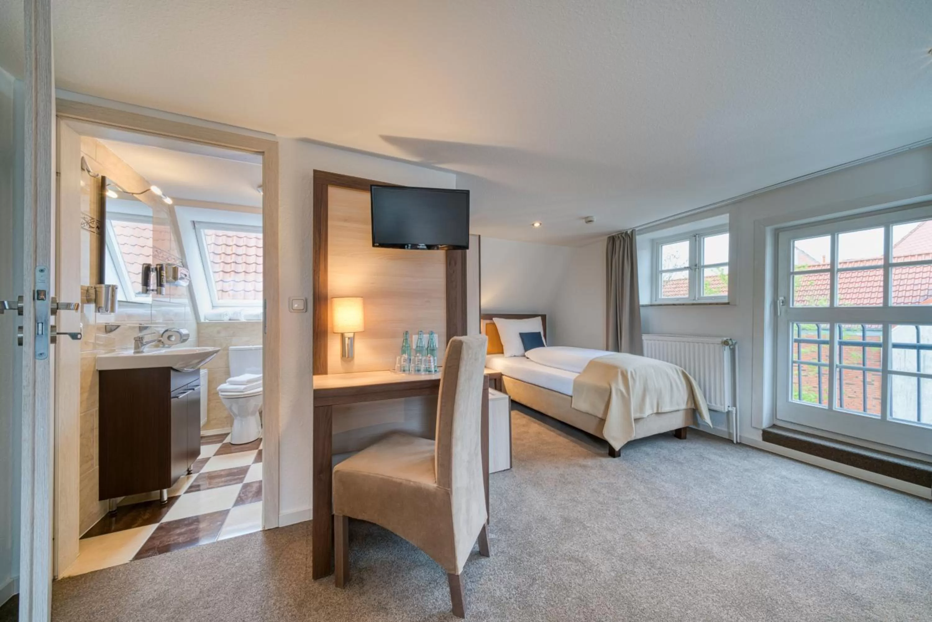 Bed in Hotel Am Fischmarkt