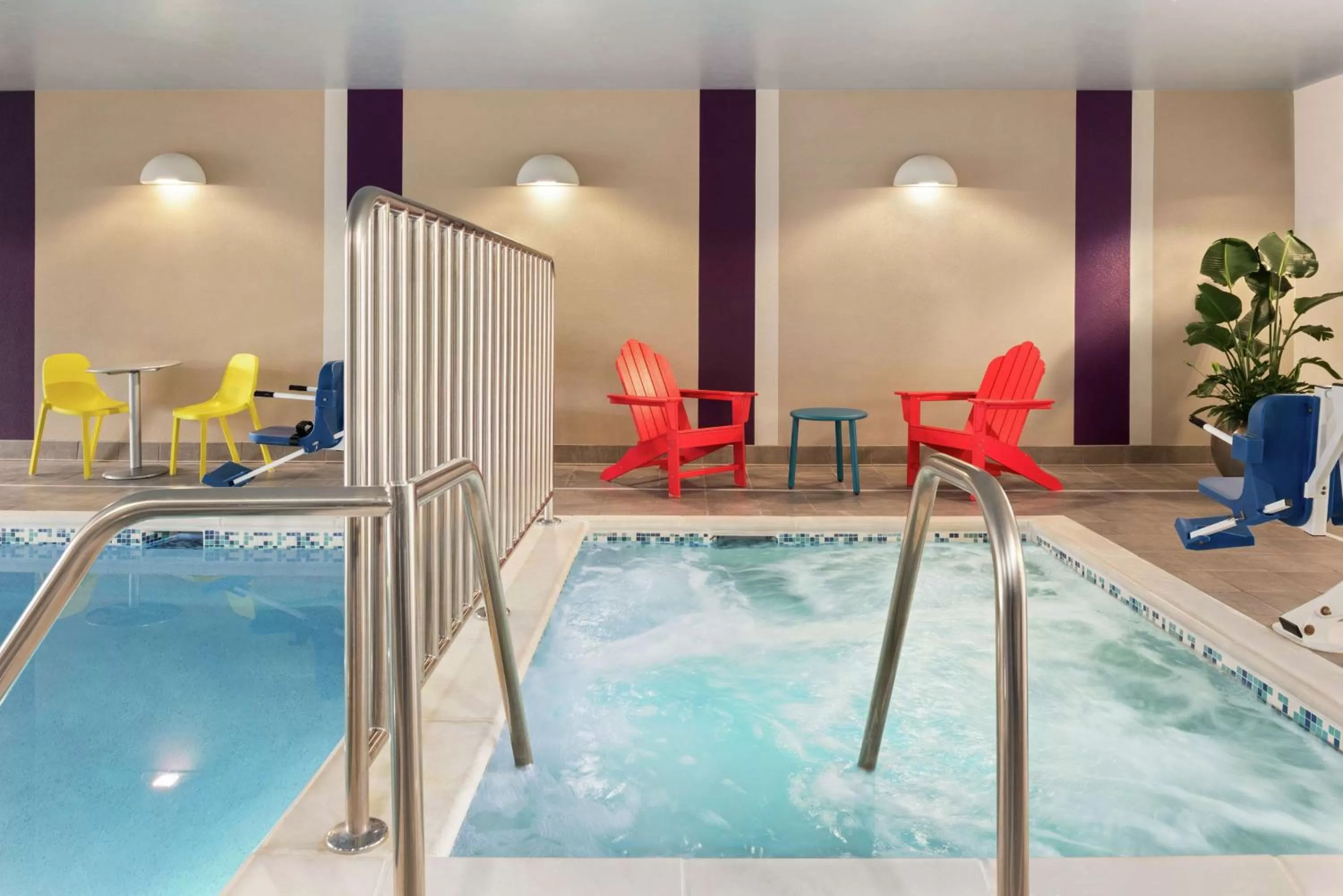 Pool view in Home2 Suites By Hilton Bismarck