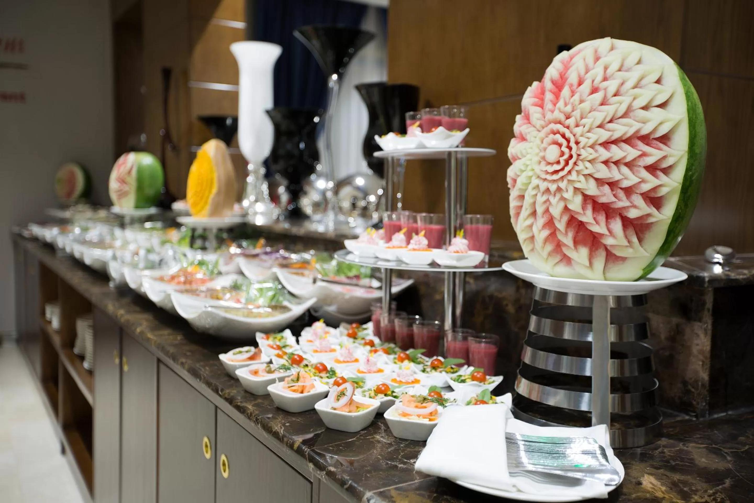 Food and drinks in Swiss In Tabuk Hotel