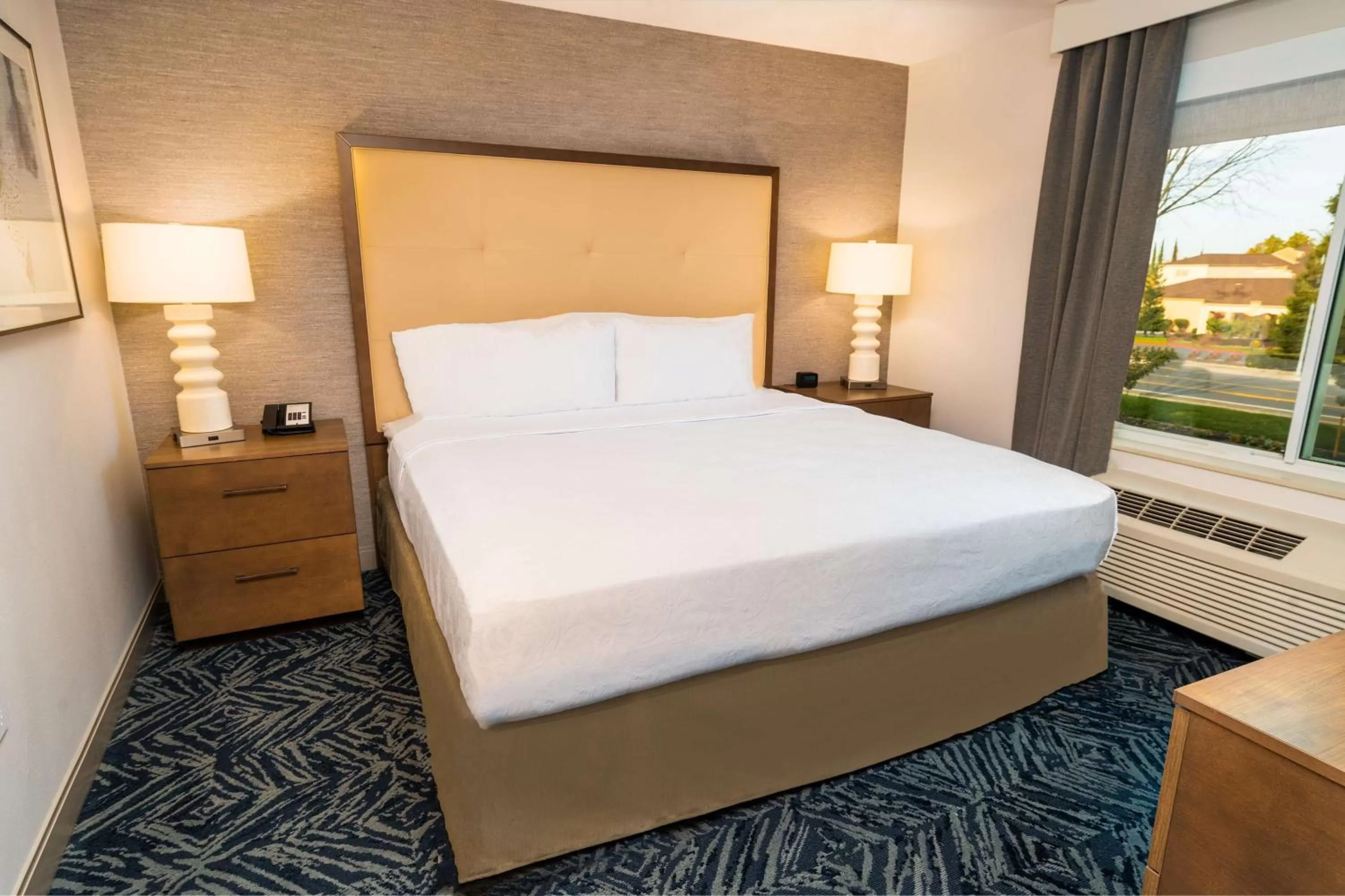 Bed in Homewood Suites By Hilton Rancho Cordova, Ca