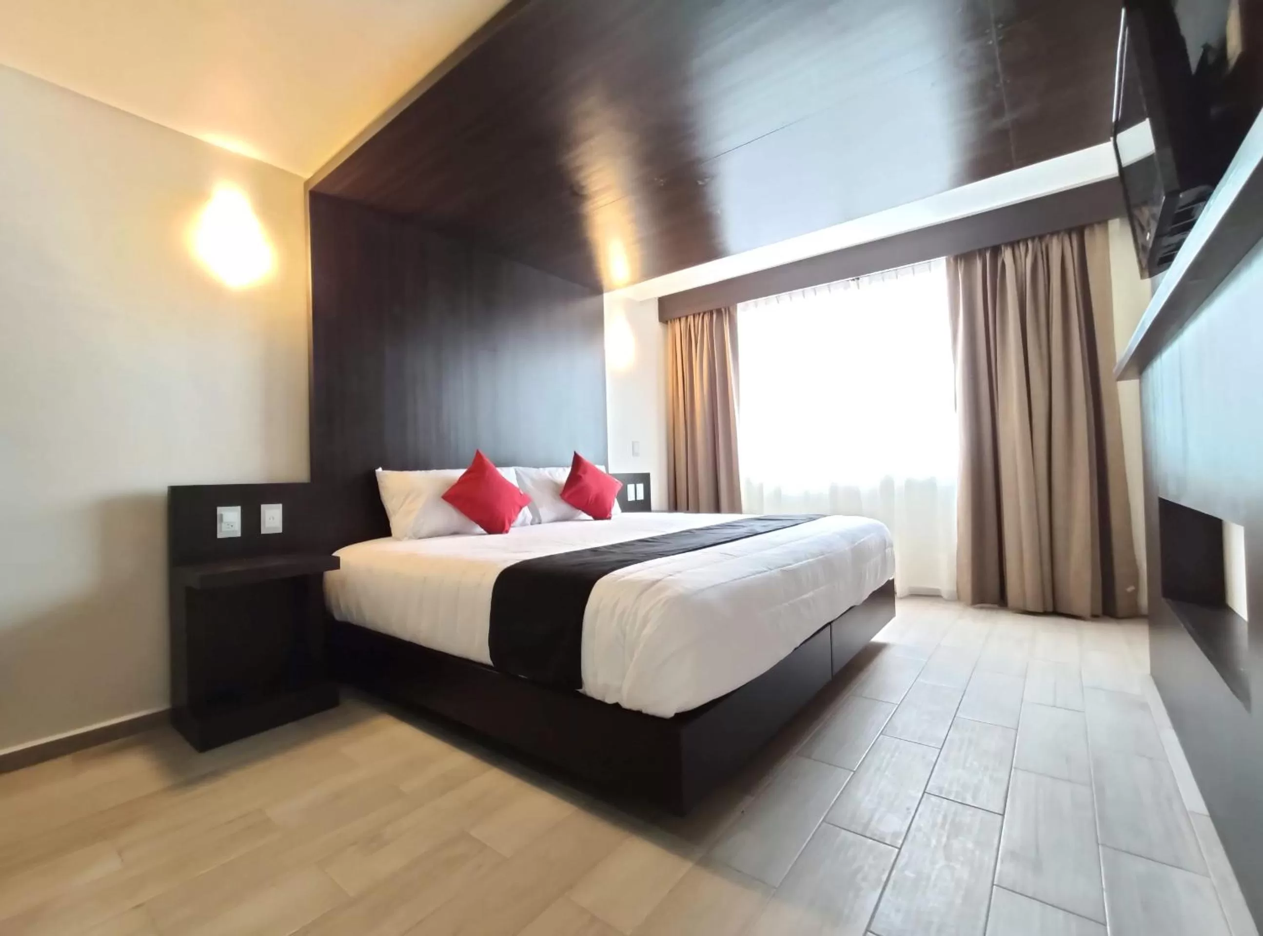 Bedroom, Bed in Hotel La Estancia Zacatlan