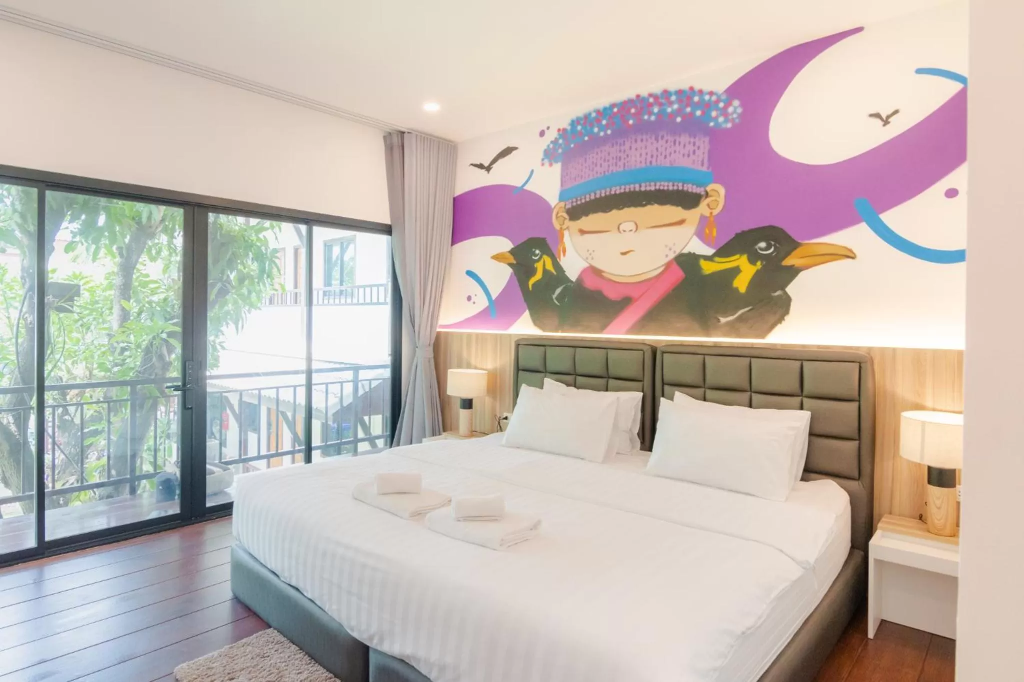 Photo of the whole room, Bed in นายก่ายหมอน Nine-Kai-Mon