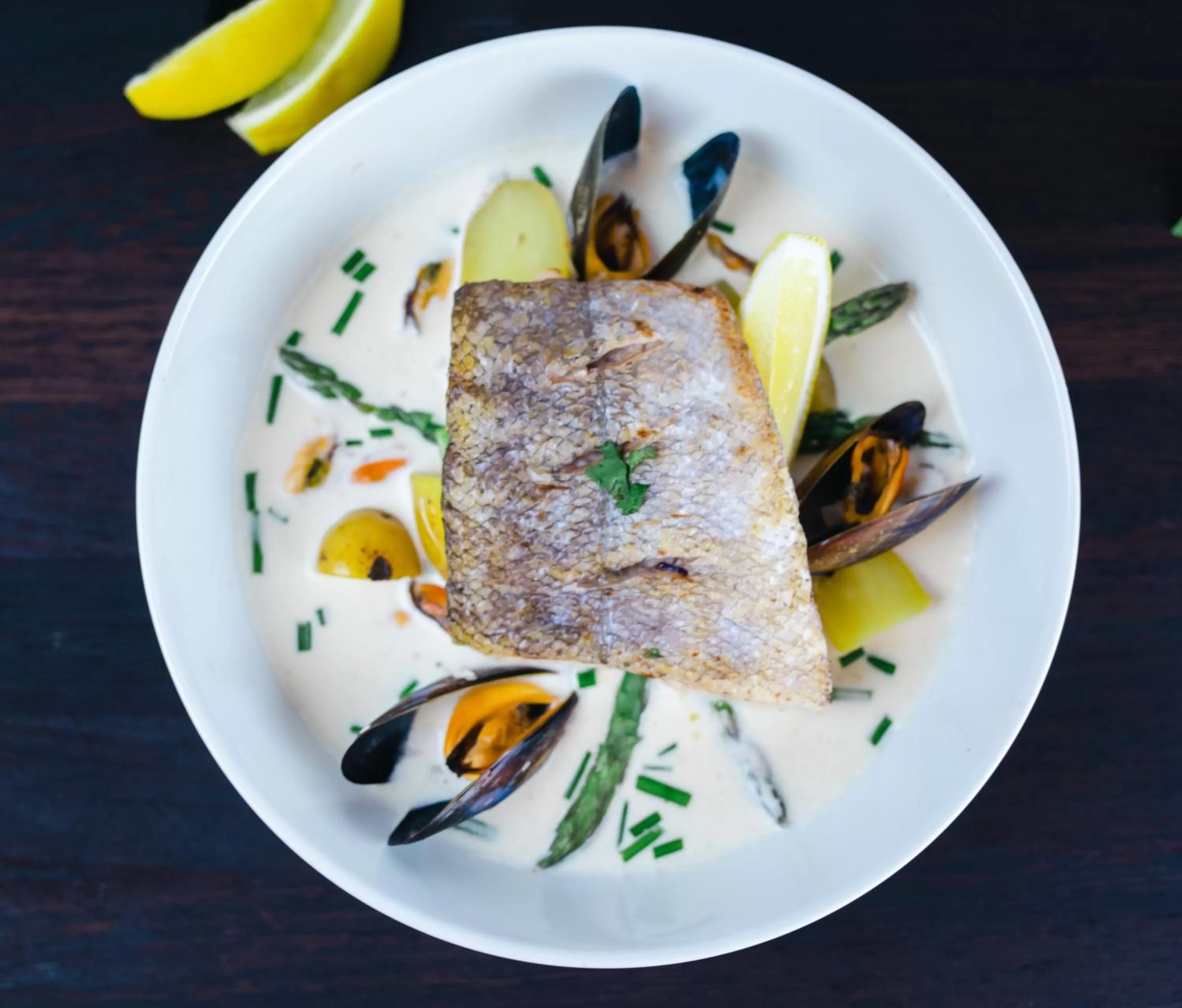 Dinner in The Rivers Arms