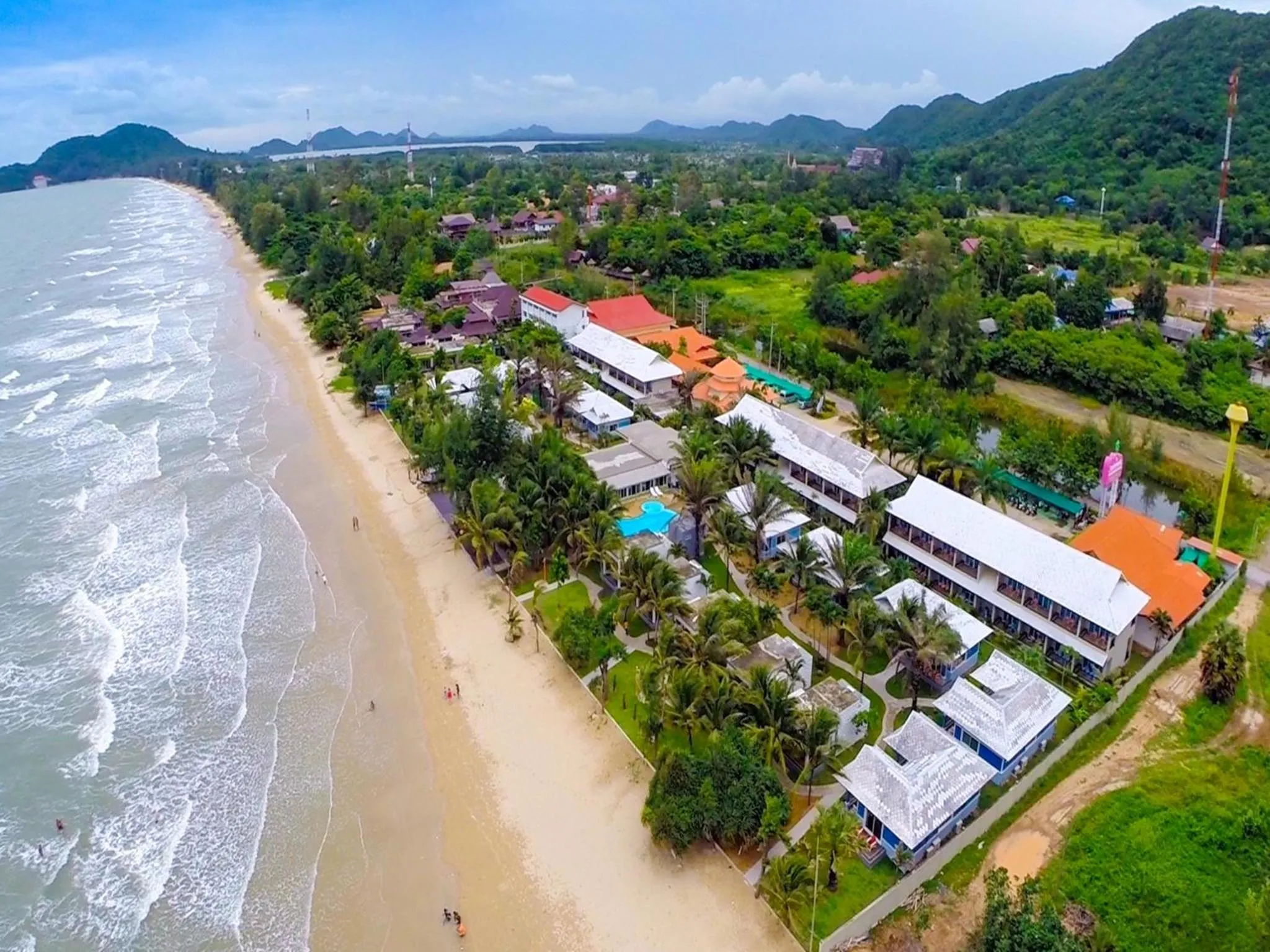 Bird's eye view in Chaolao Tosang Beach Hotel