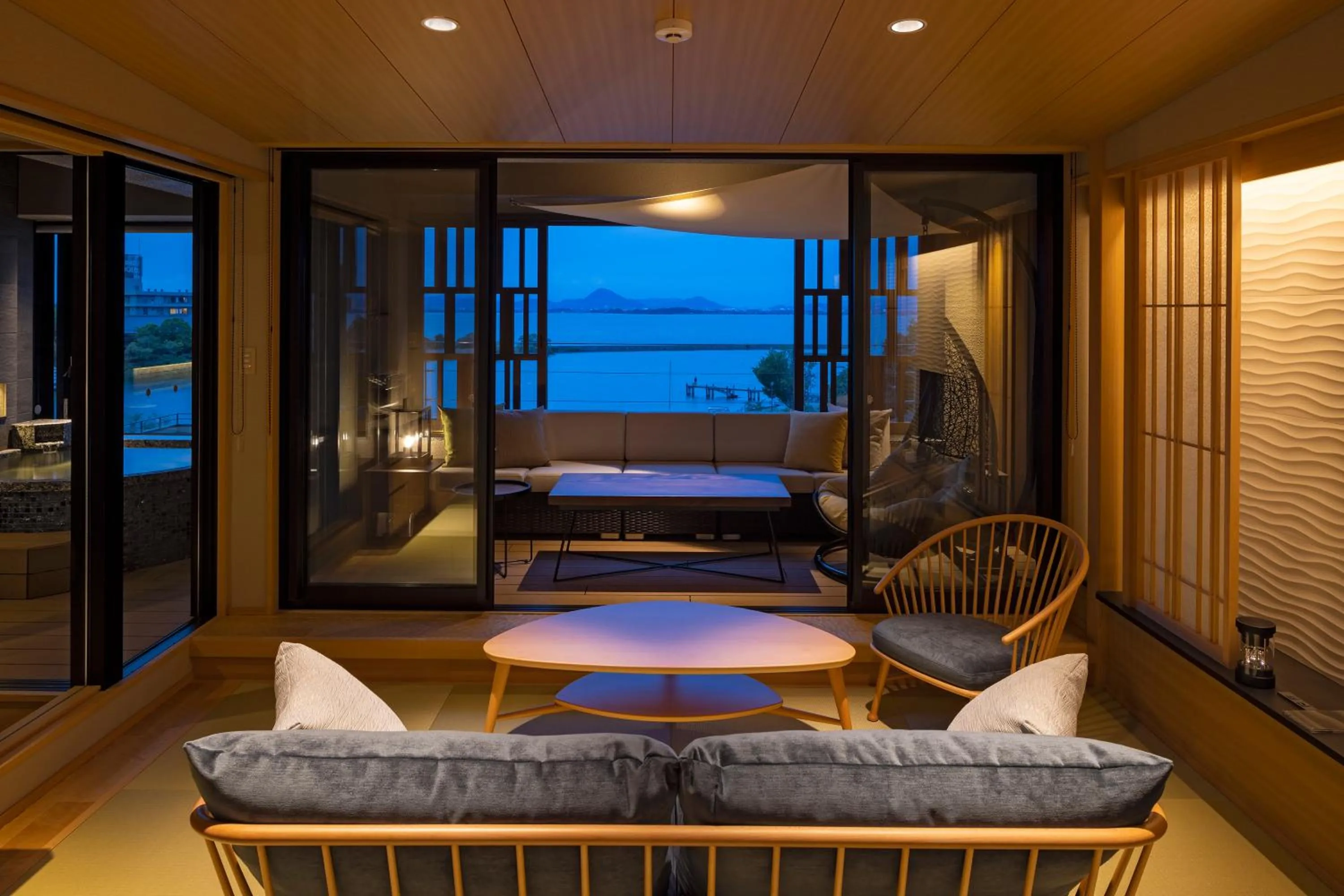 Family Room with Private Bathroom in Biwako Ryokusuitei