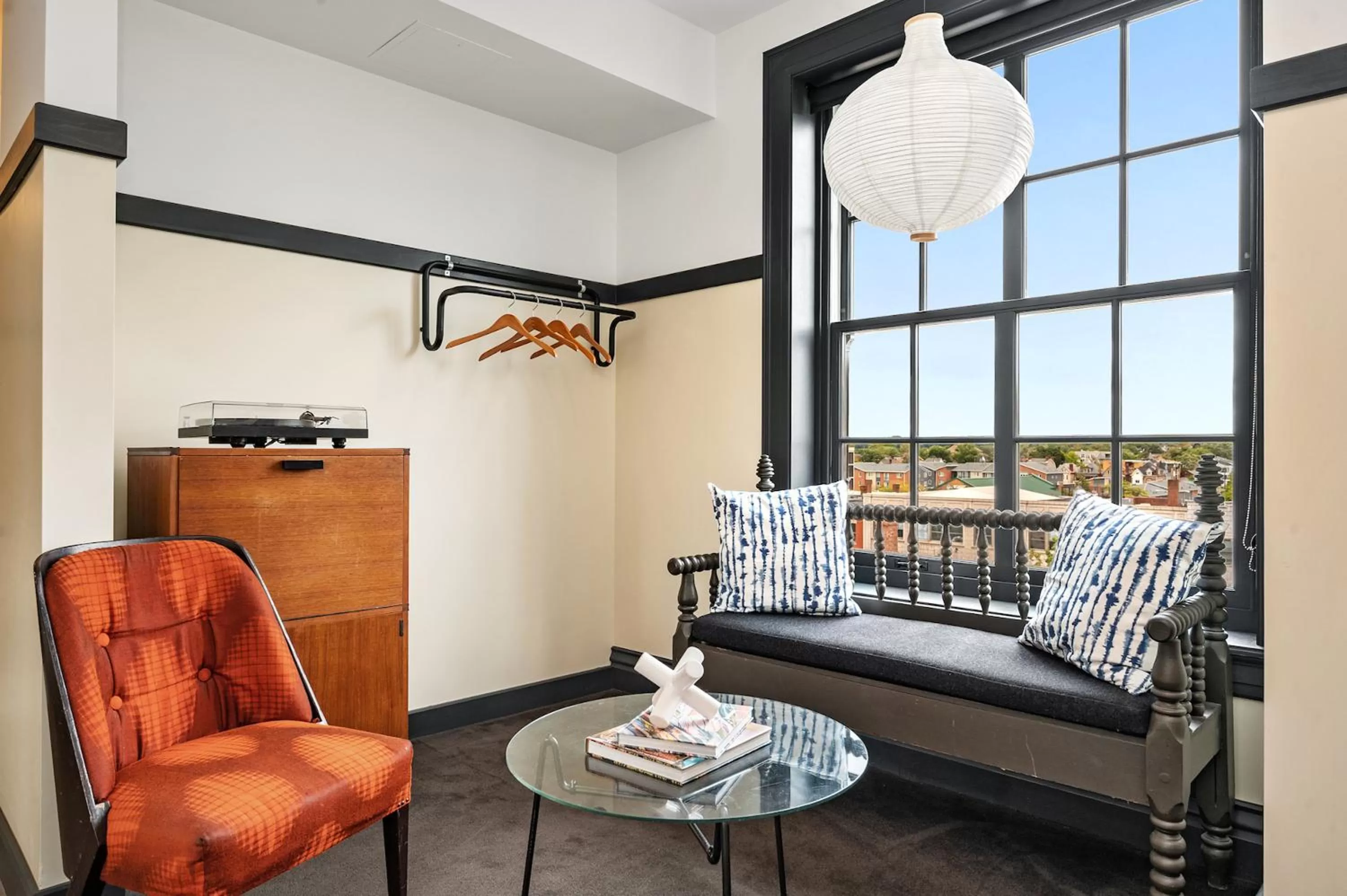 Seating area in The Maverick by Kasa