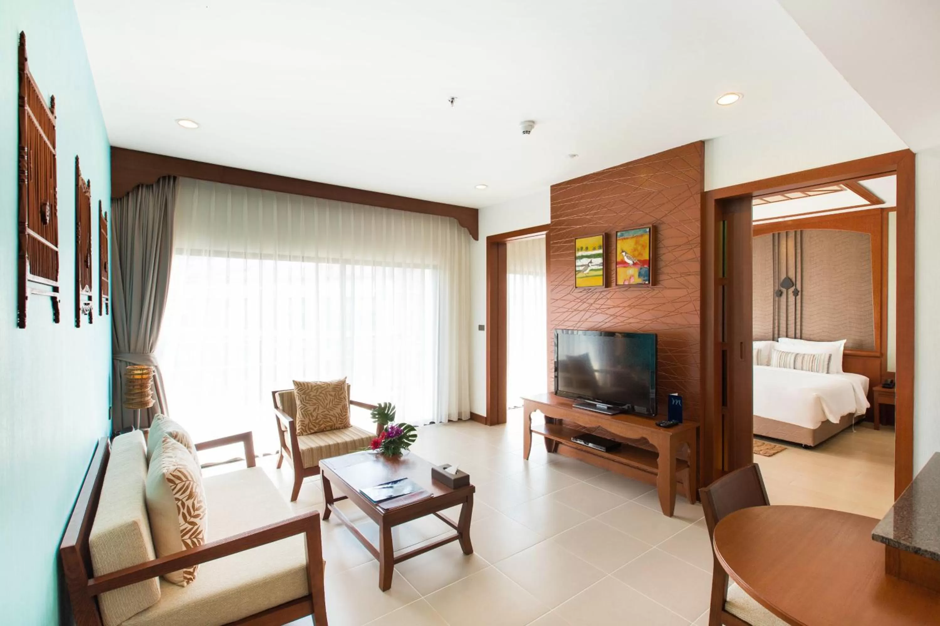 Living room, Bed in Deevana Plaza Krabi Aonang