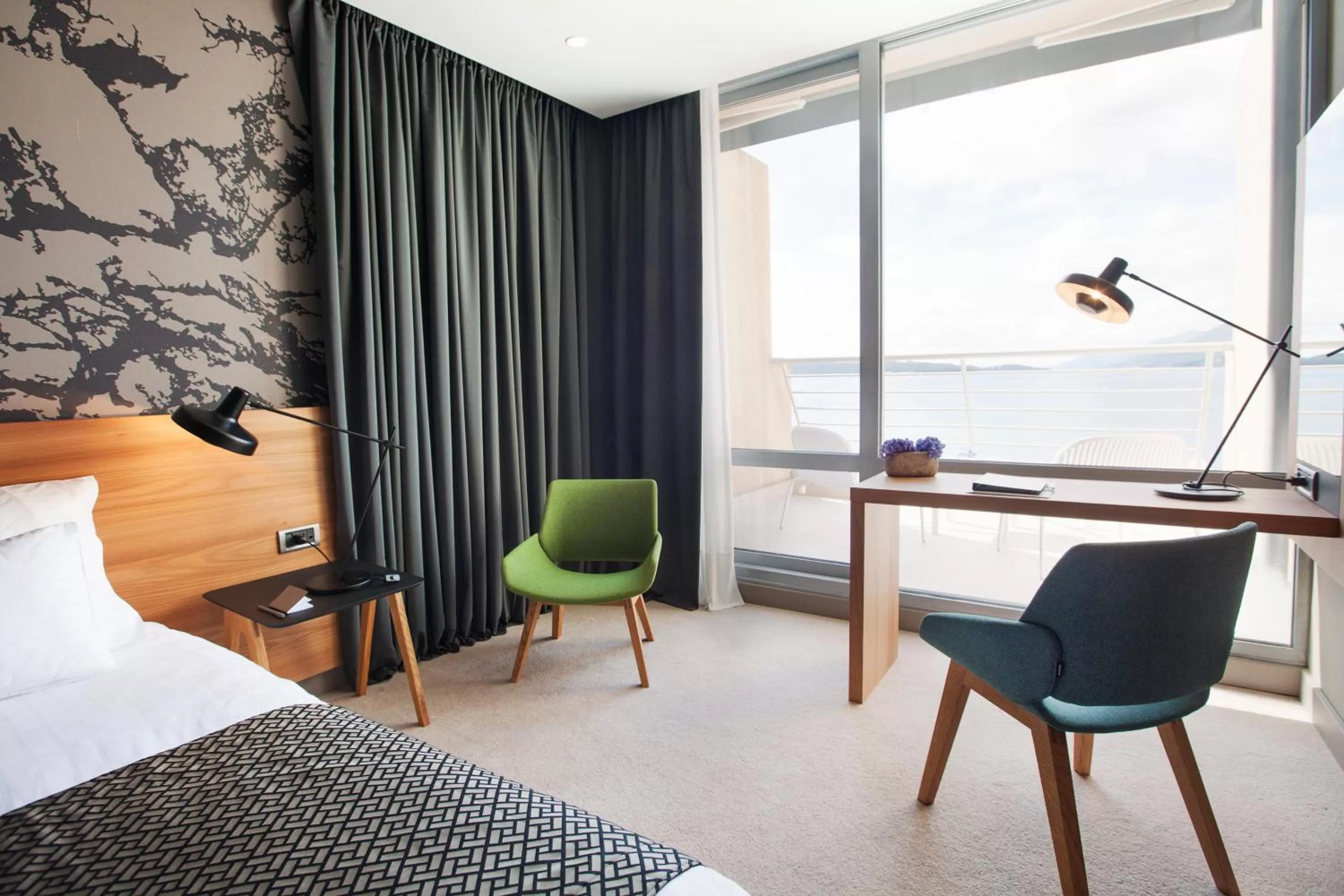 Decorative detail, Bed in Hotel Dubrovnik Palace