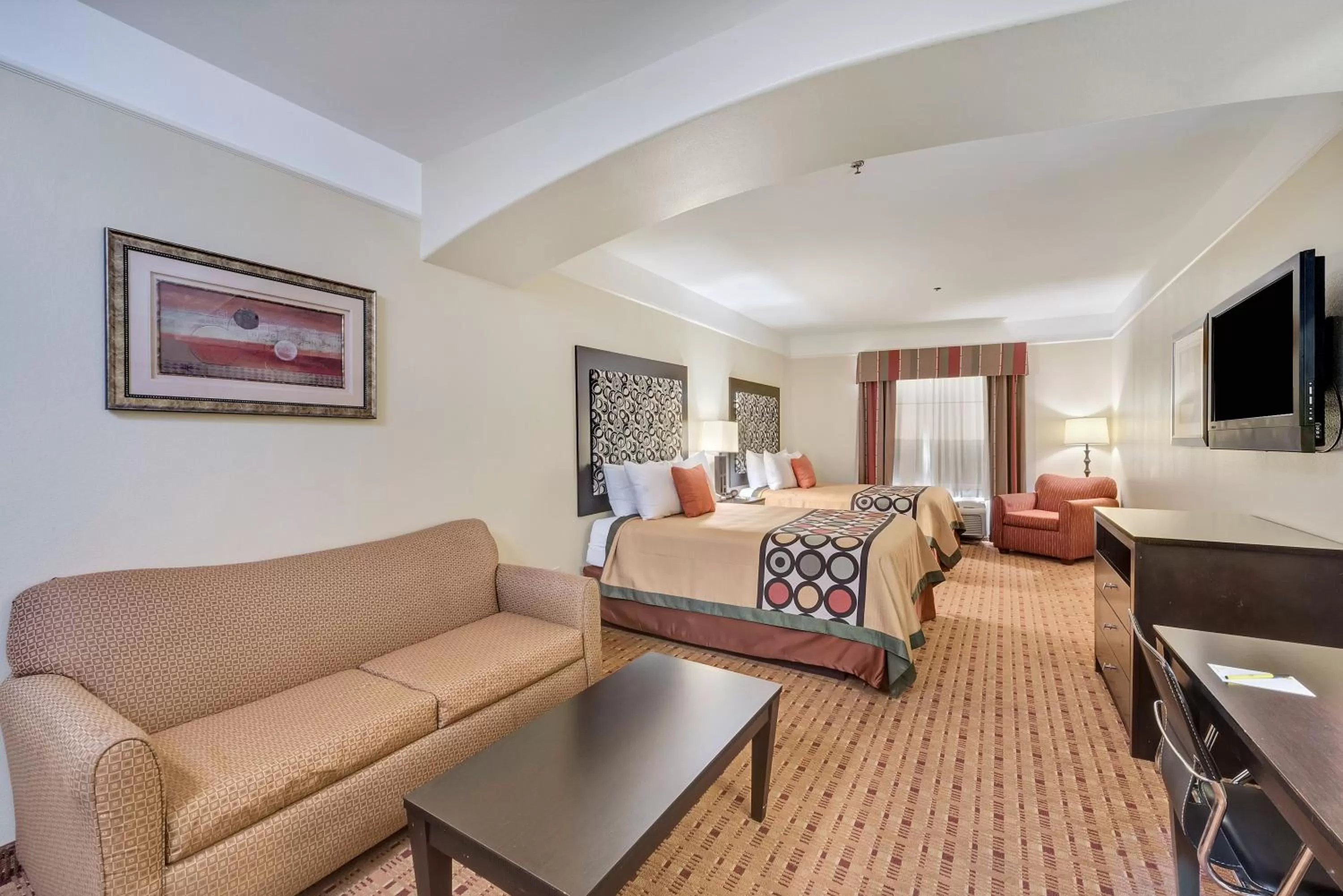 Photo of the whole room in Super 8 by Wyndham Hidalgo at La Plaza Mall & Mcallen Airport