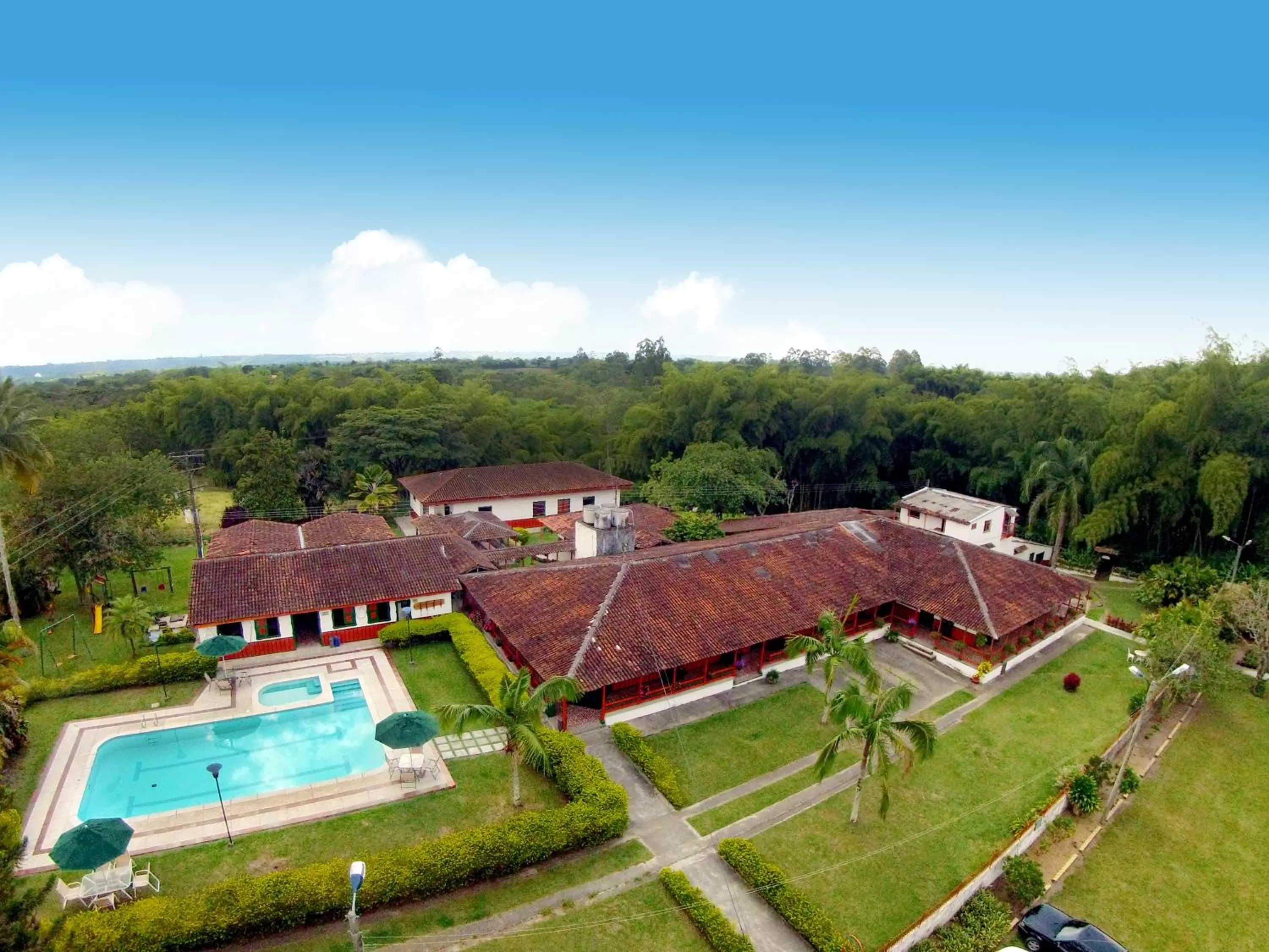 Bird's eye view in Hotel campestre La Floresta