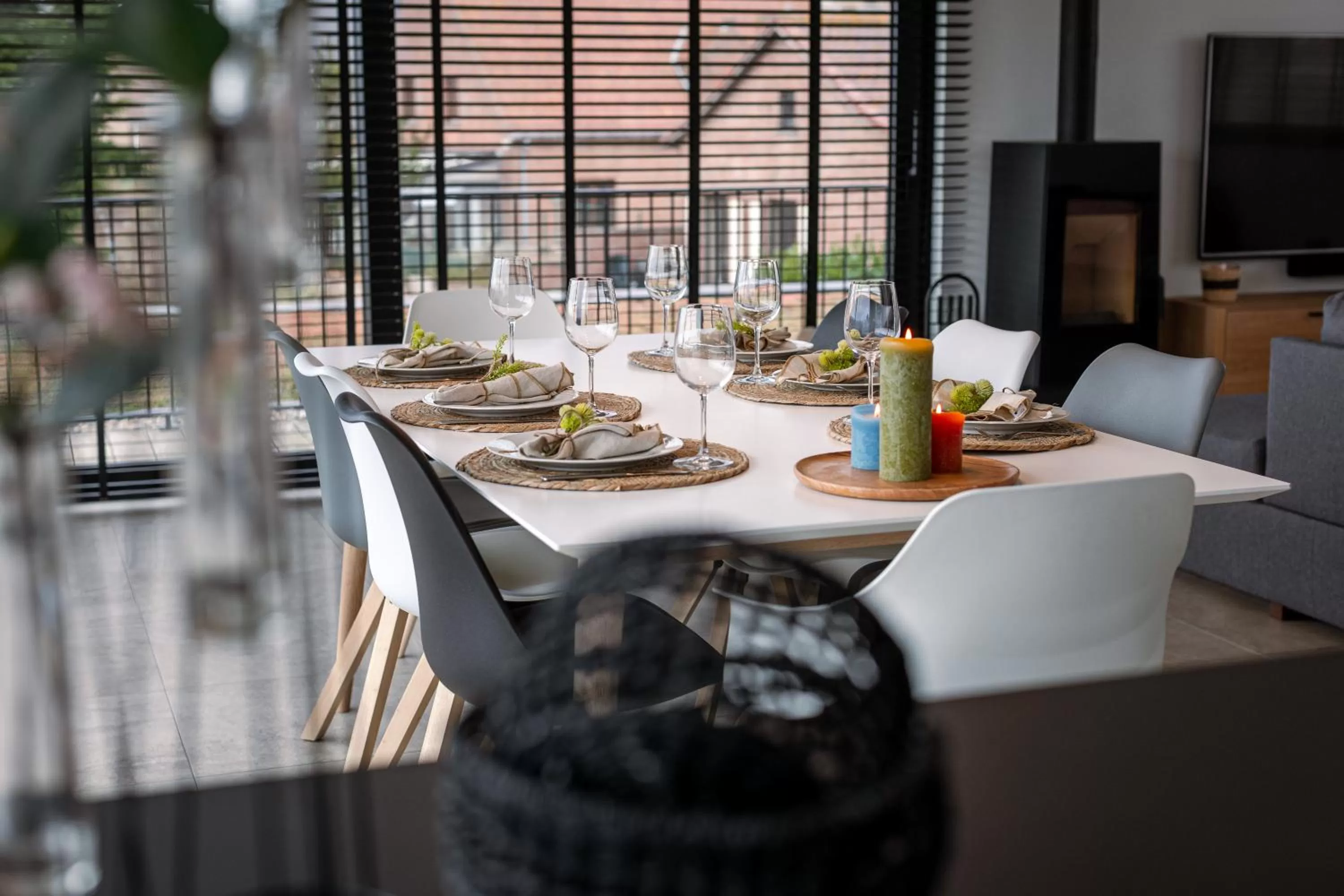 Dining area in Whaaw Westende-bad