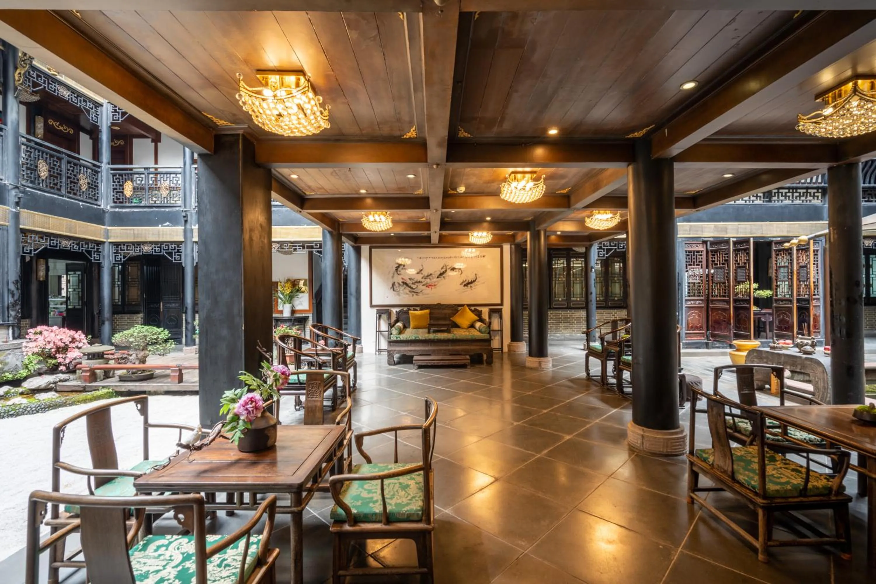 Seating area in Buddha Zen Hotel