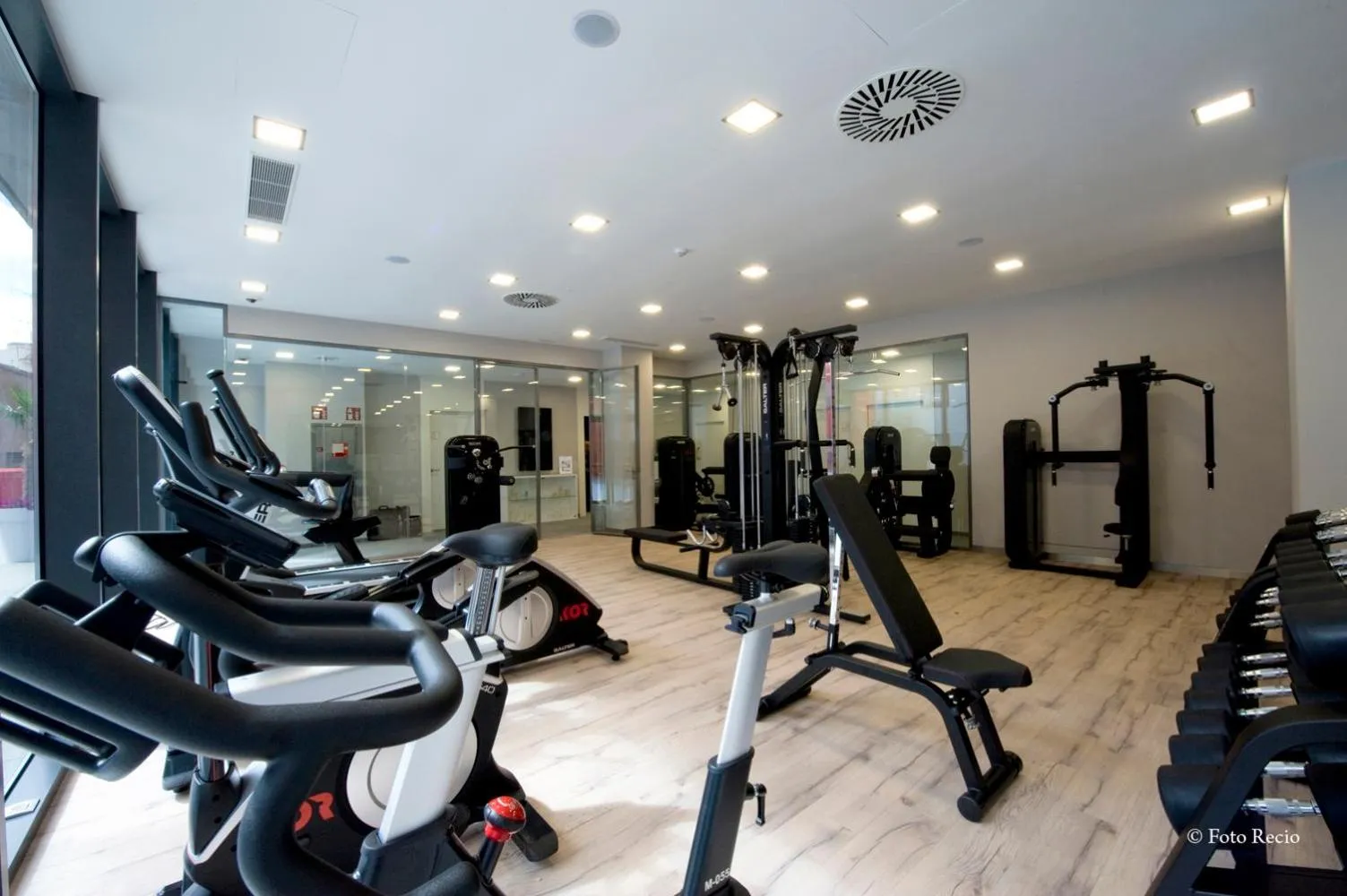 Fitness centre/facilities in Hotel & Spa Ciudad de Binéfar