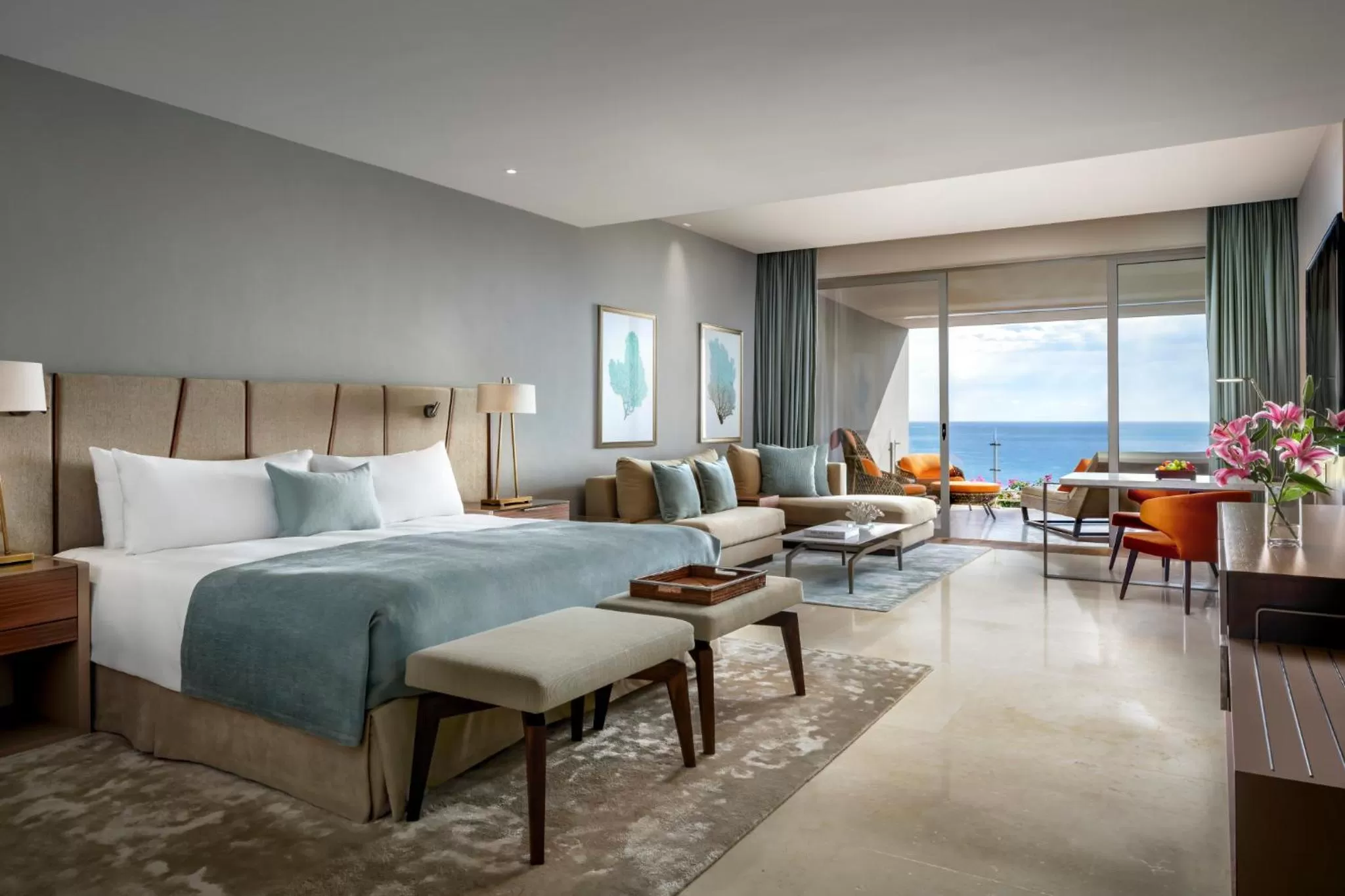 Photo of the whole room, Bed in Grand Velas Los Cabos Luxury All Inclusive
