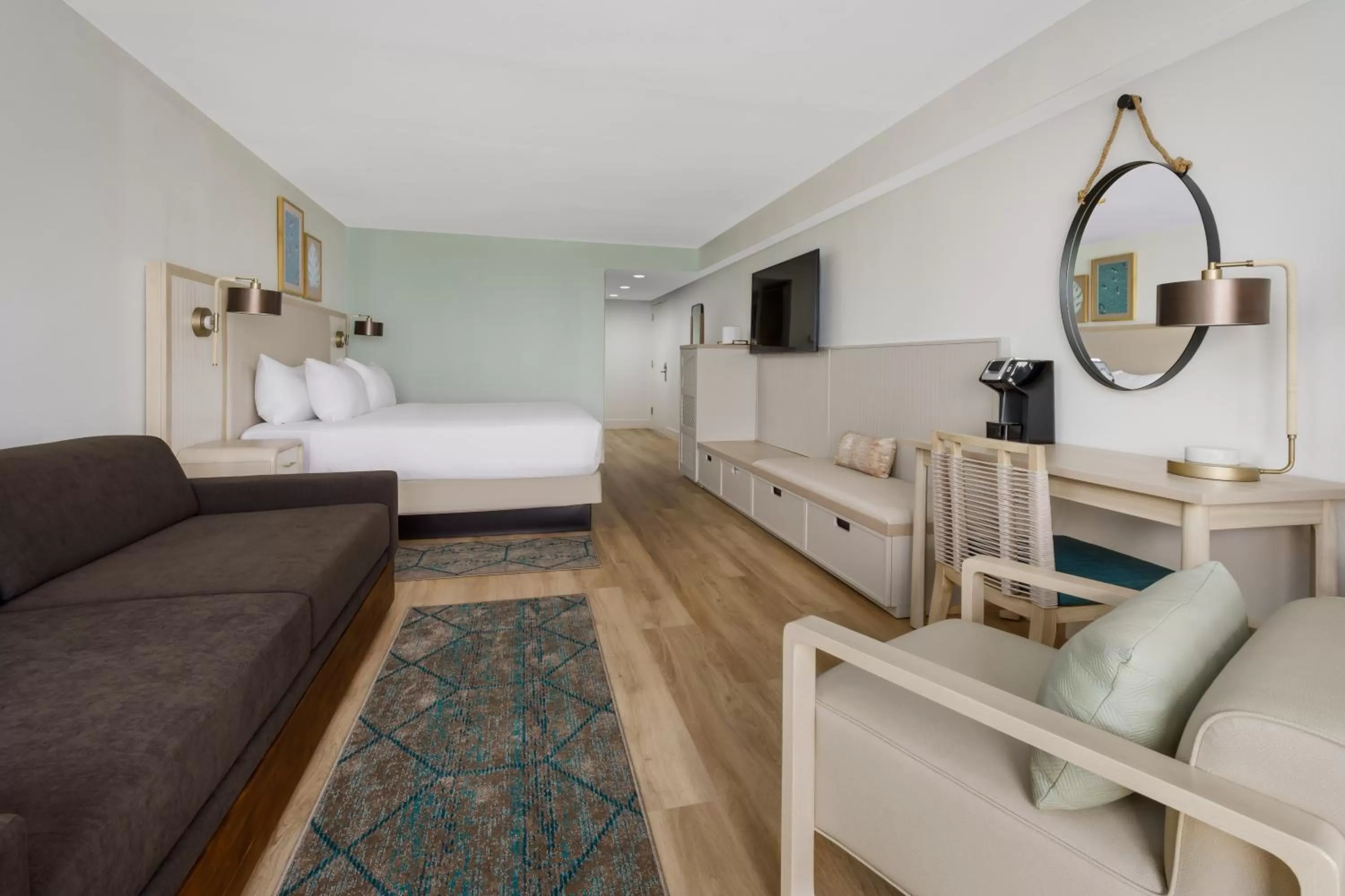 Bedroom, Bed in Beal House Fort Walton Beach, Tapestry Collection By Hilton