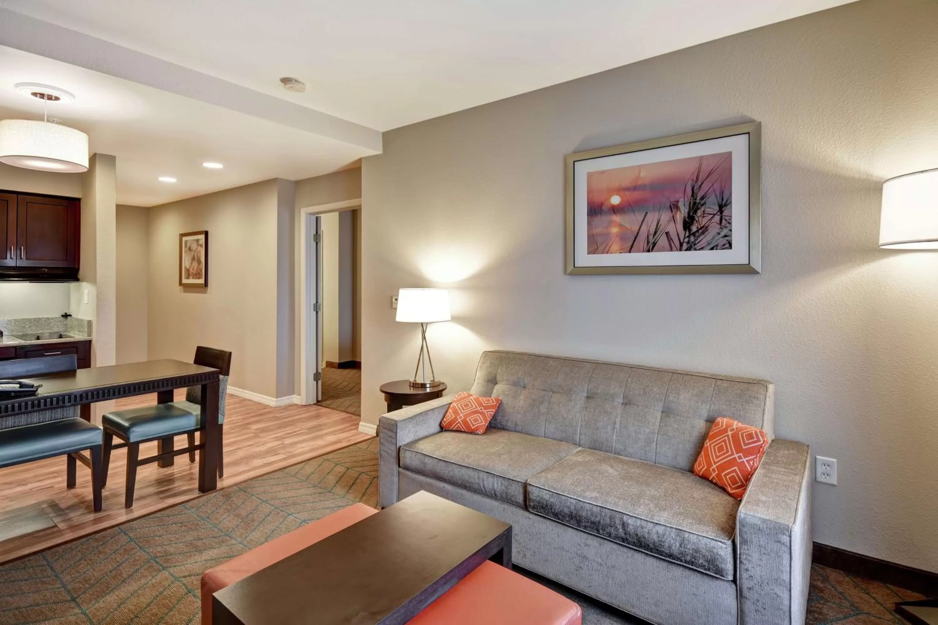 Living room in Homewood Suites by Hilton Tampa-Port Richey
