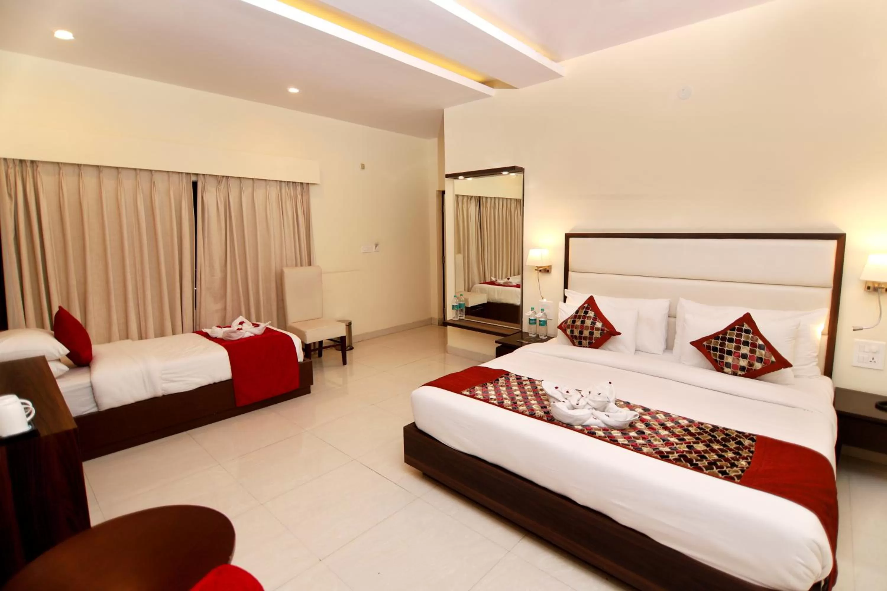 Bedroom, Bed in Indira Nikunj Rubystone Exotic