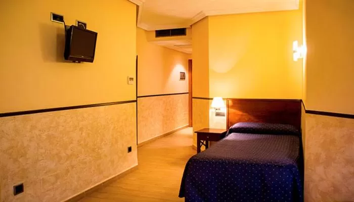 Bed in Hotel Rural El Jardin