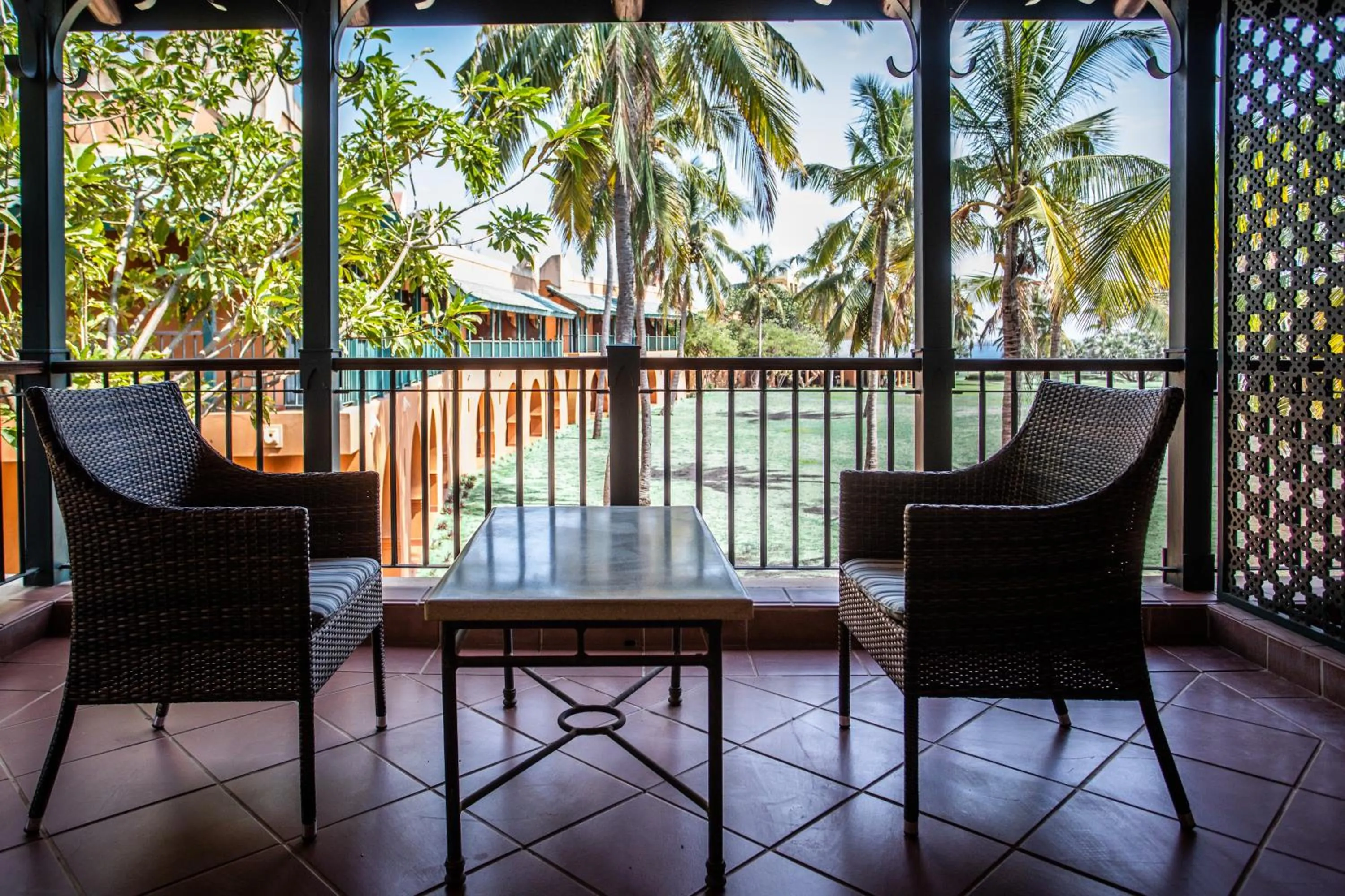 Patio in Avani Pemba Beach Hotel