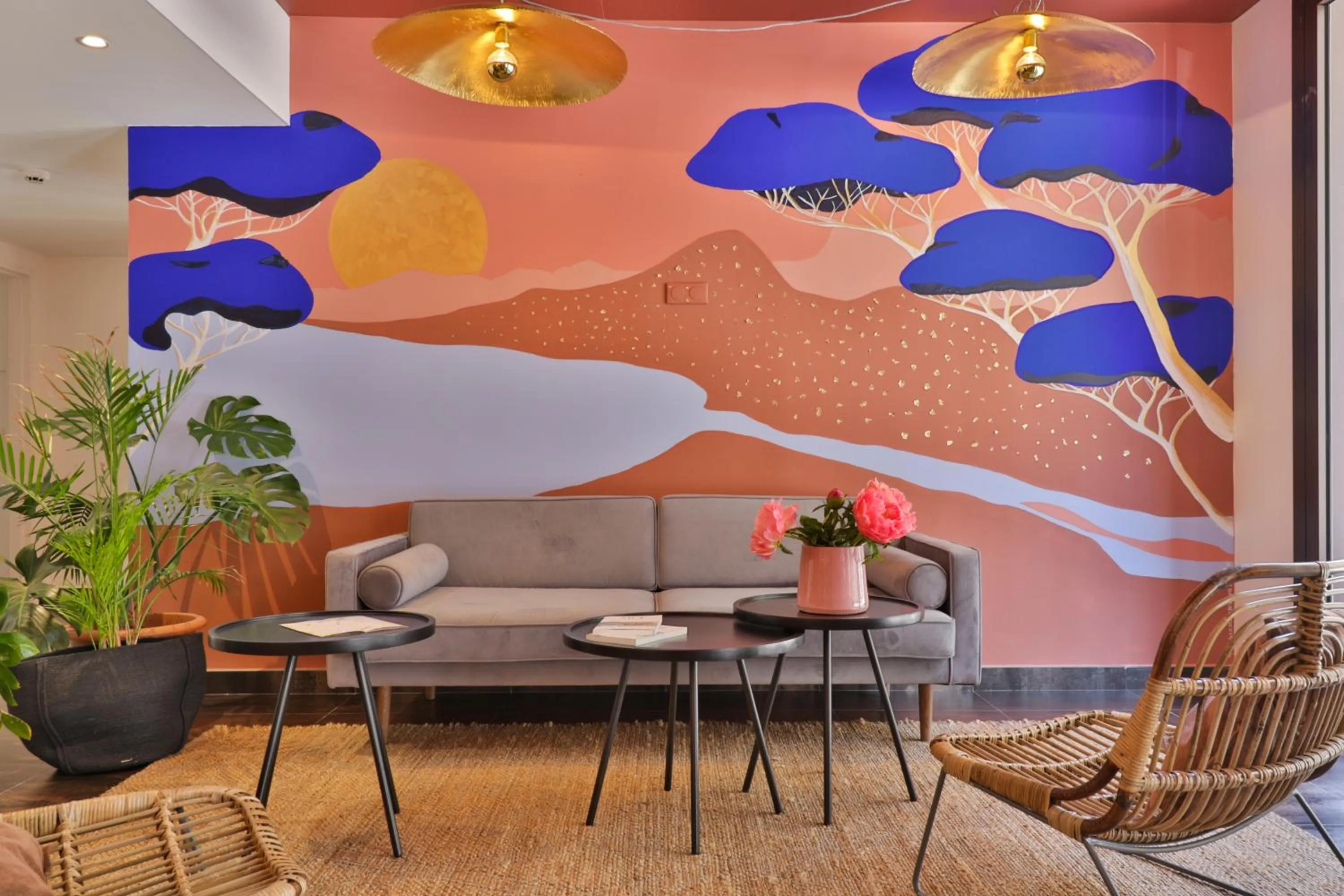 Living room in Hotel du Pin Nice Port