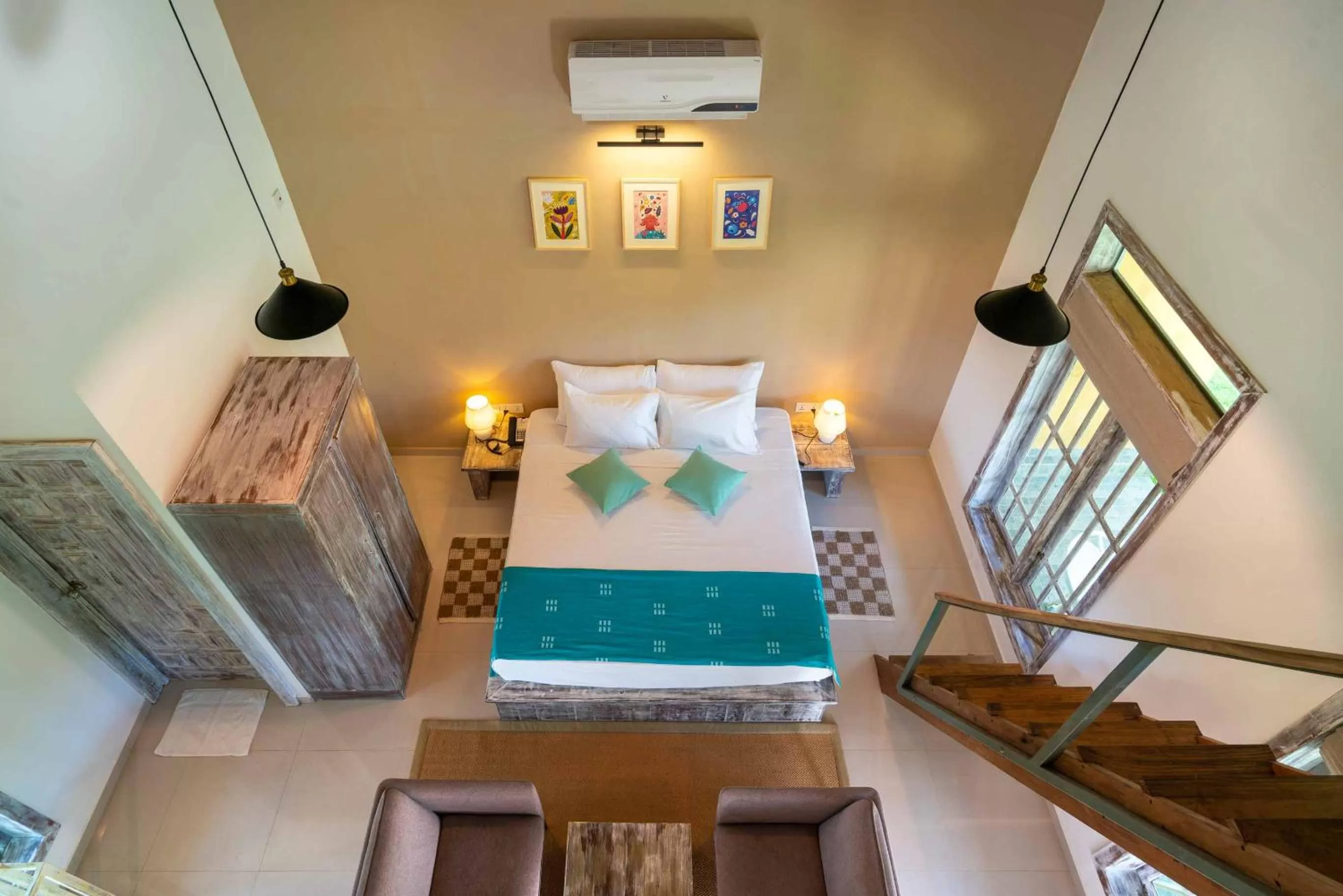 Bed in Palmera Eco Resorts Nilaveli
