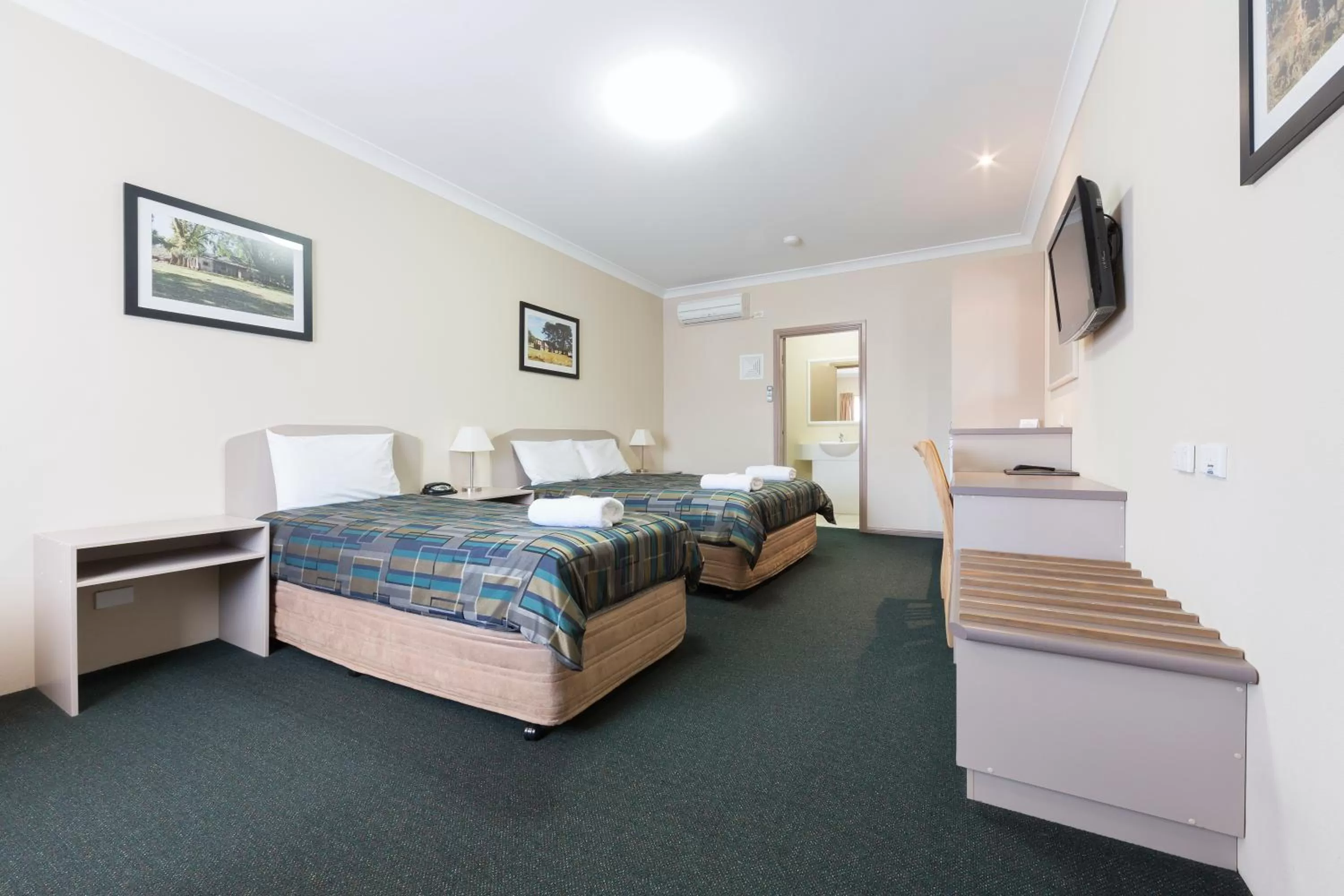 Bed in The Bakehouse Motel