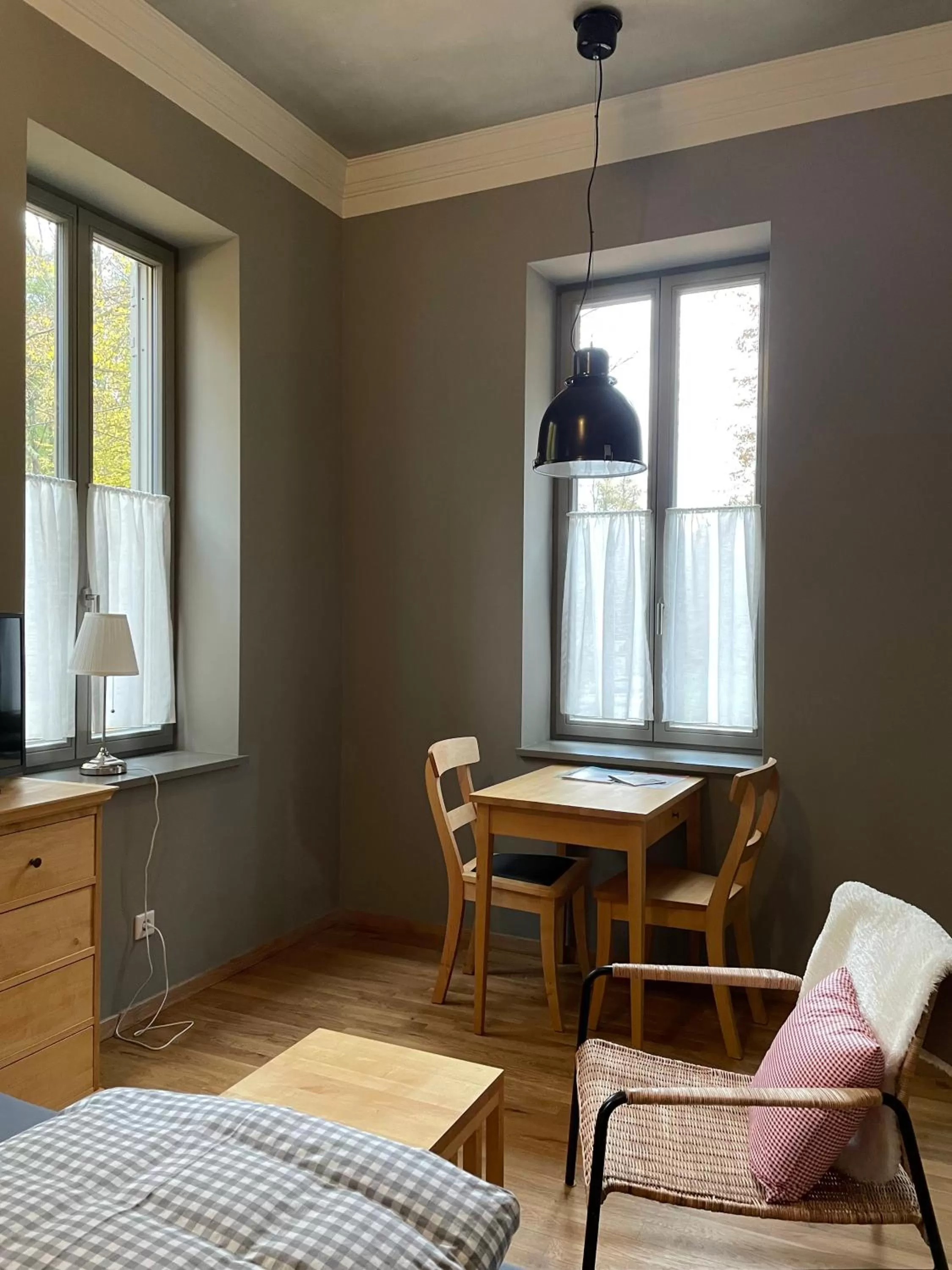 Seating area, Bed in Gästehaus Phantasie