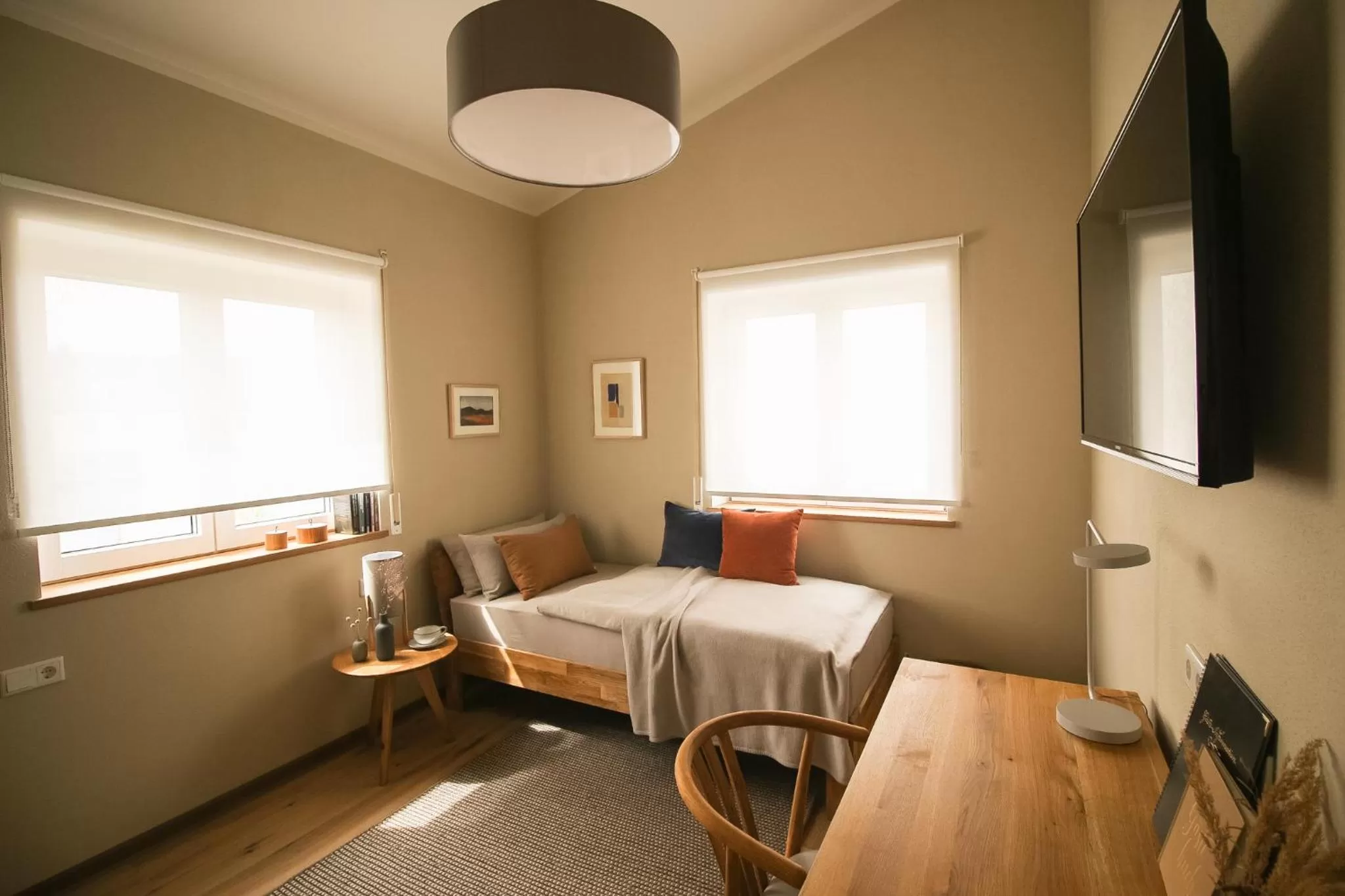 Photo of the whole room, Bed in Das Kornburg-Quartier