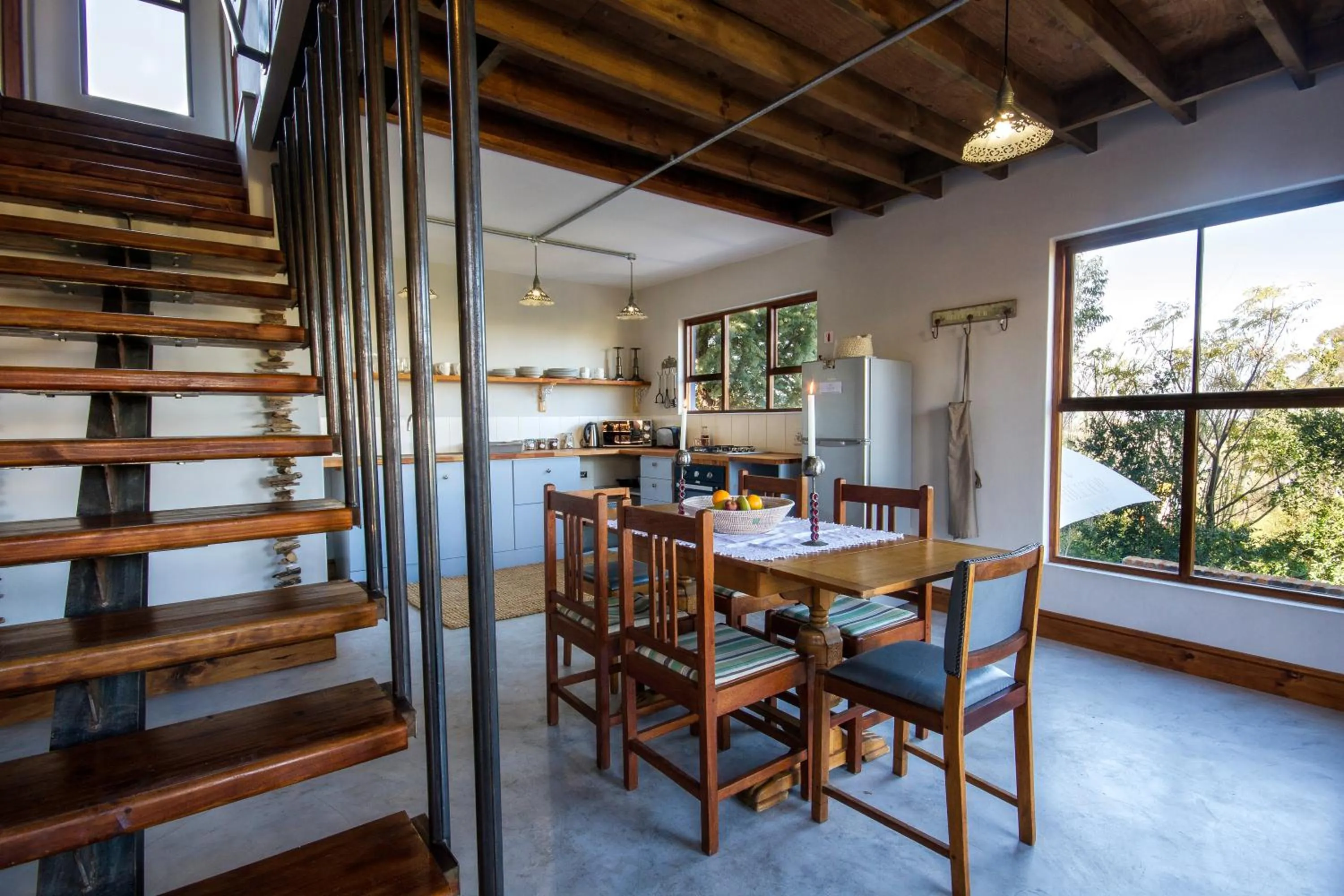 Dining area in A Hilltop Country Retreat