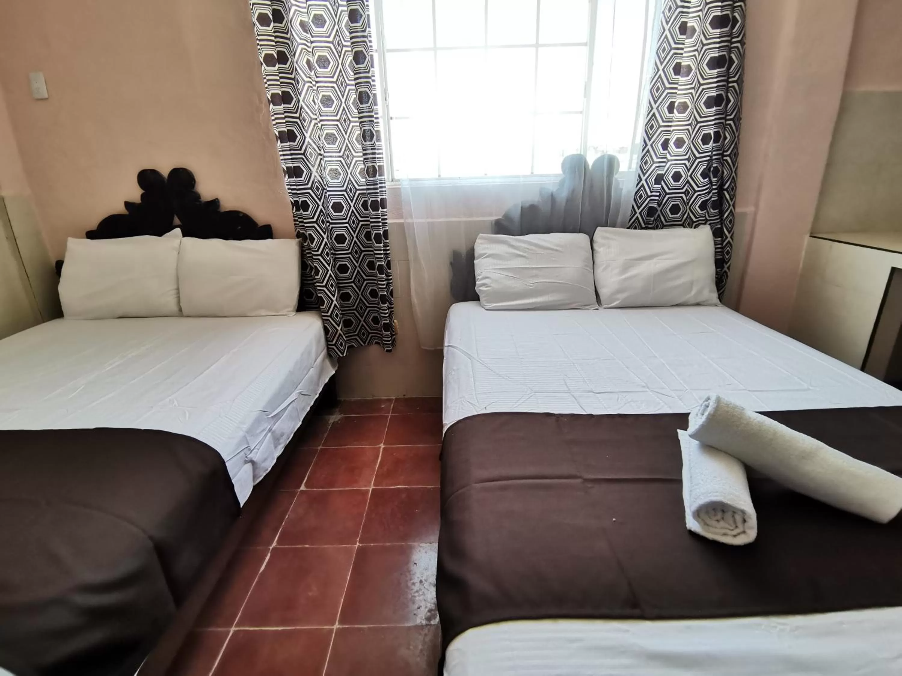 Bed in Hotel Colonial San Carlos