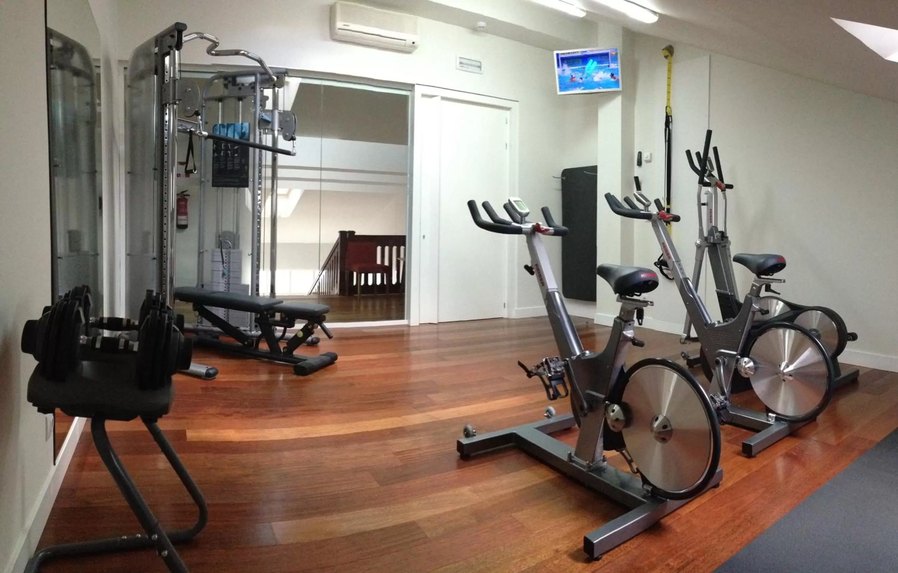 Fitness centre/facilities in Hotel Echaurren Relais & Châteaux