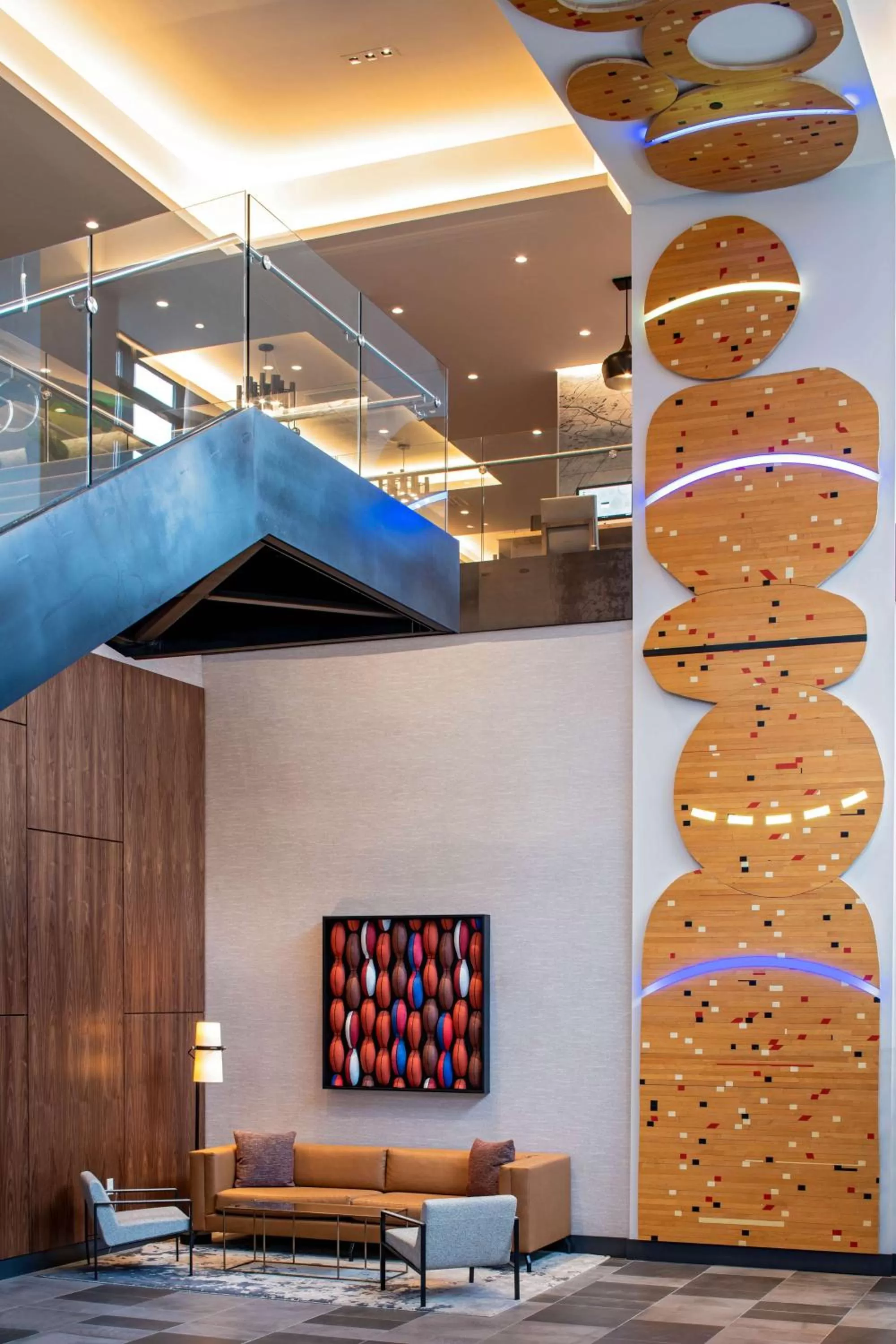 Lobby or reception in Hyatt House Indianapolis Downtown