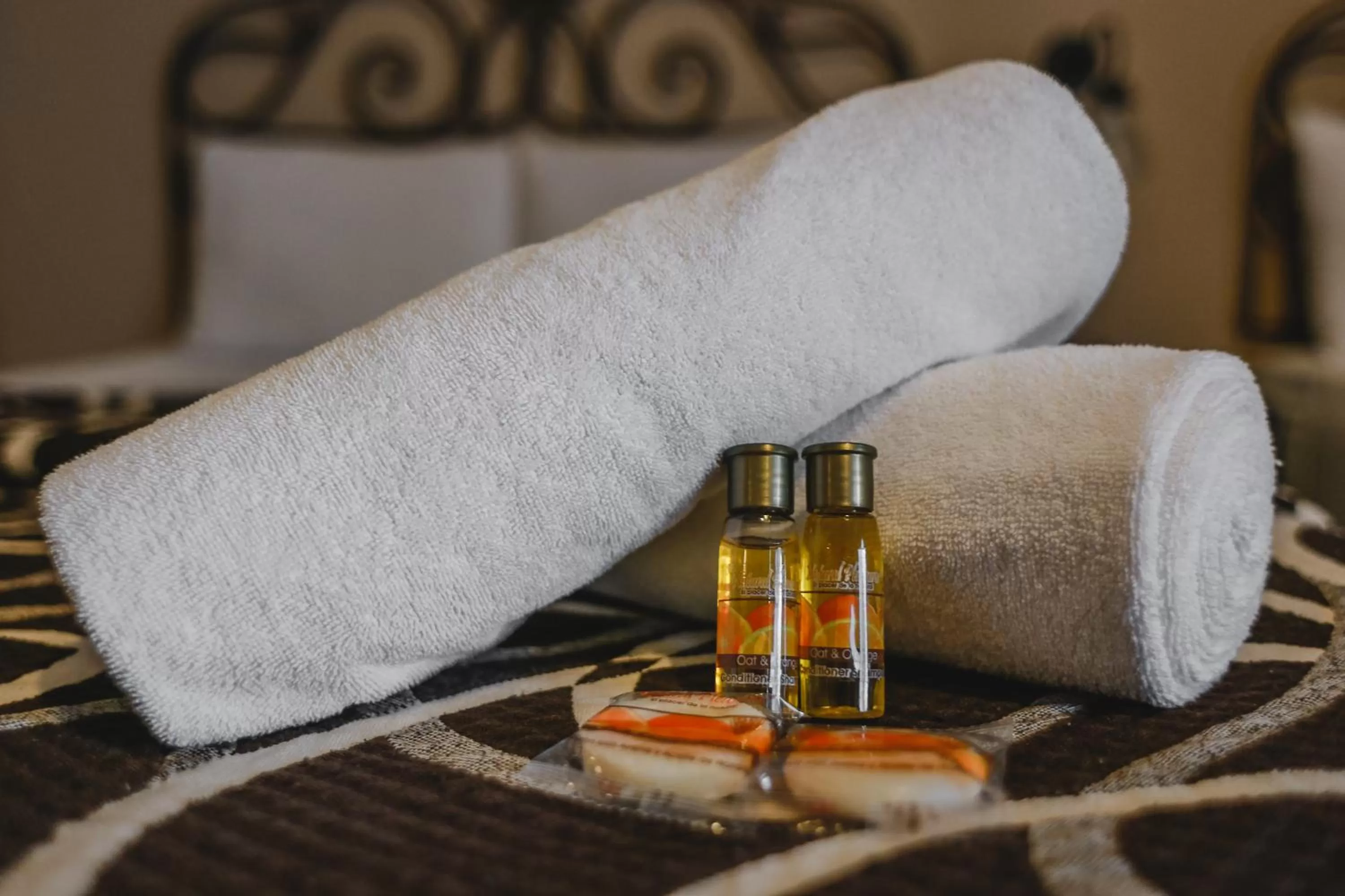 Decorative detail, Bed in Hotel Colon Merida