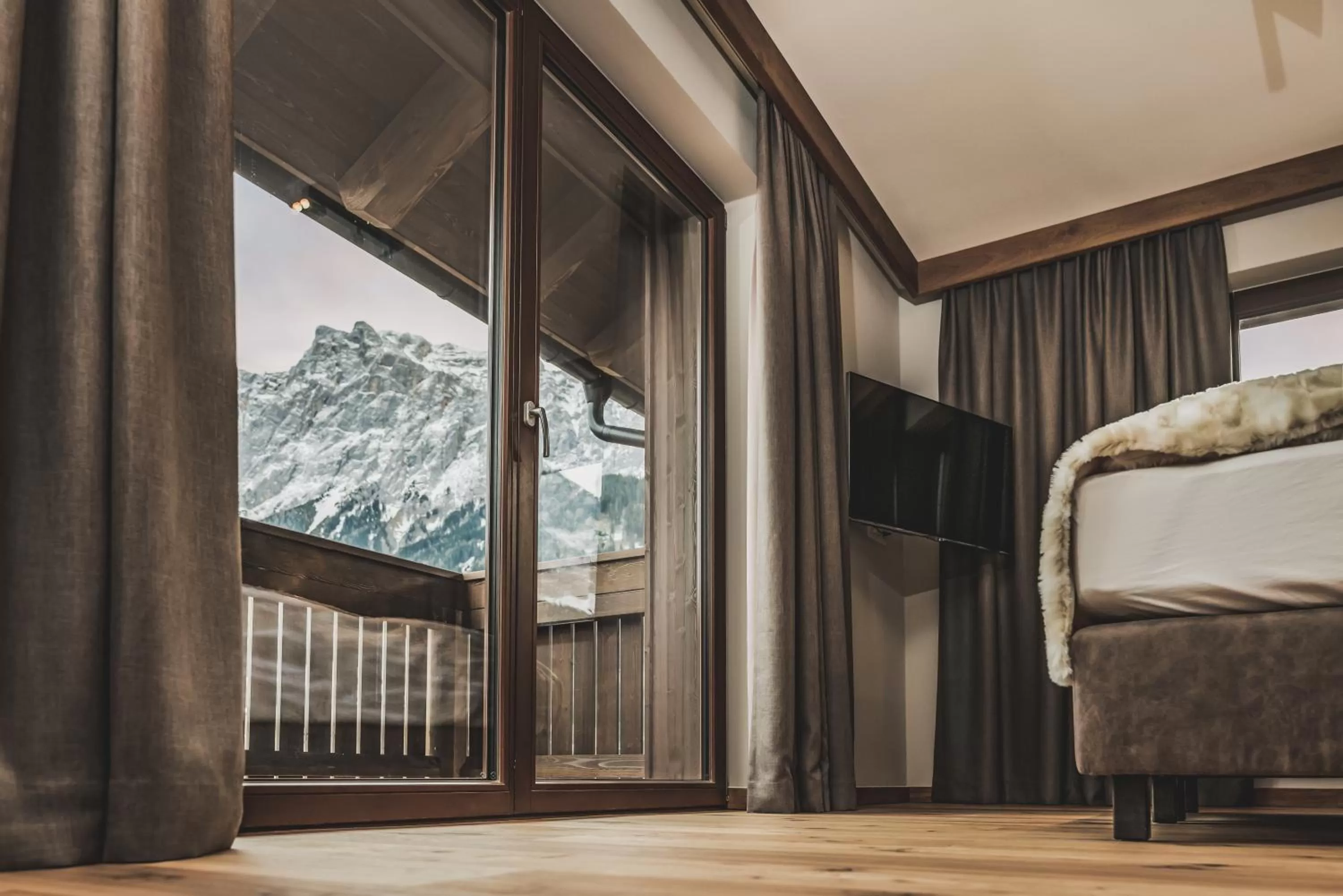 Mountain view in PURE Resort Ehrwald