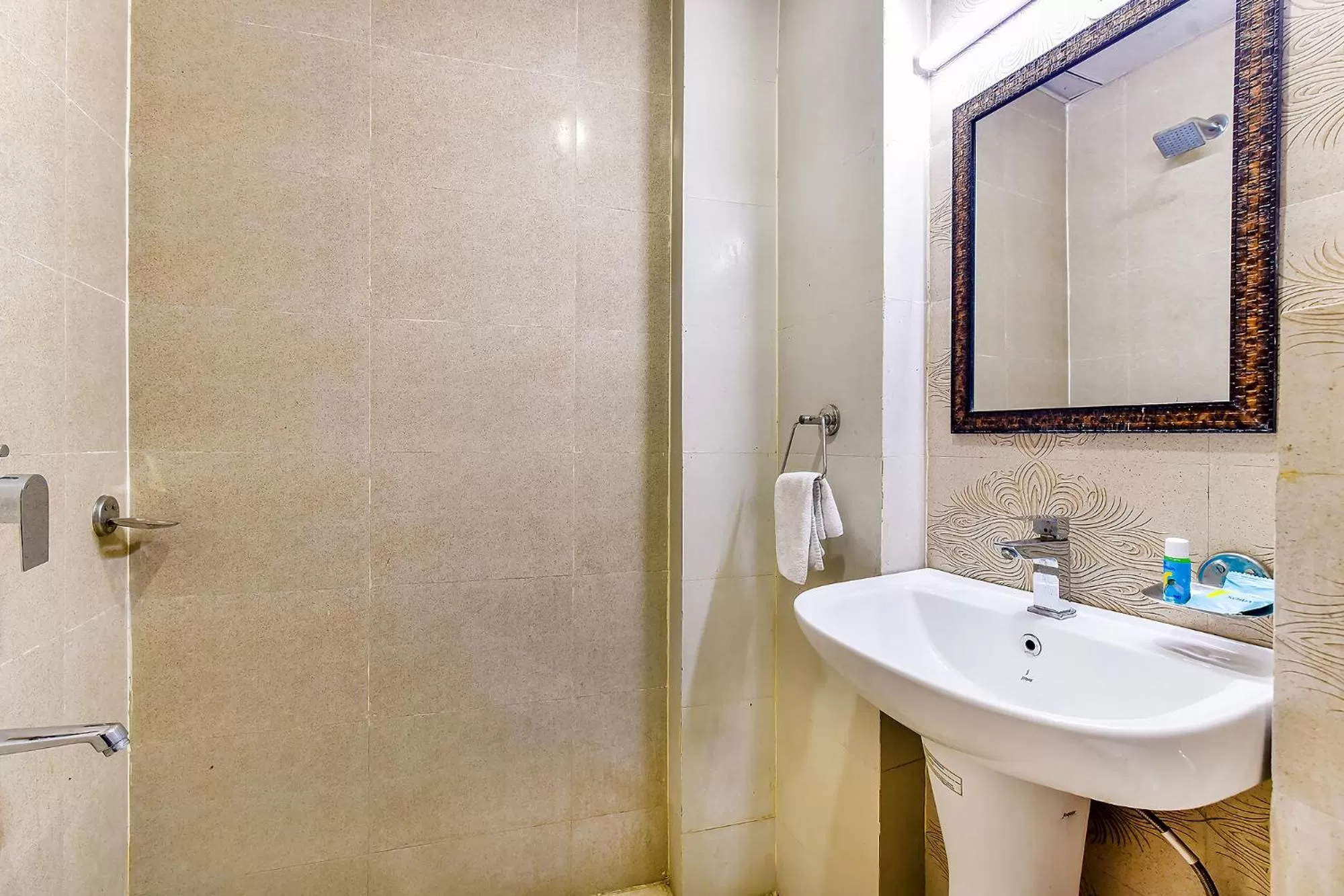 Bathroom in FabHotel Surya Residency GMS Road