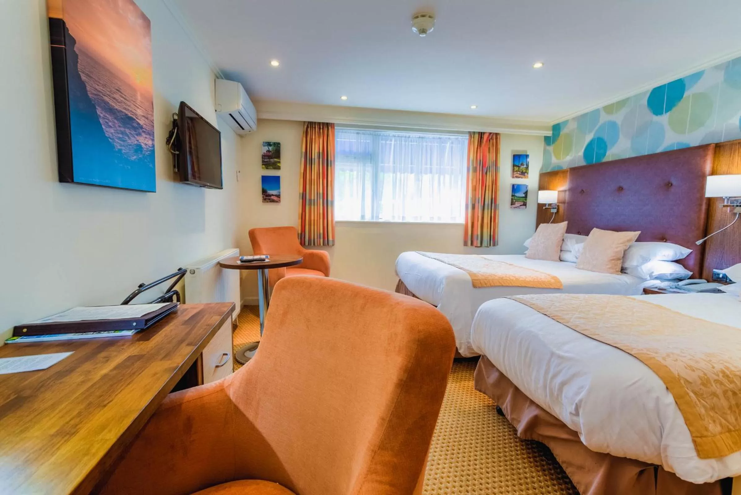 Photo of the whole room, Bed in Langstone Cliff Hotel