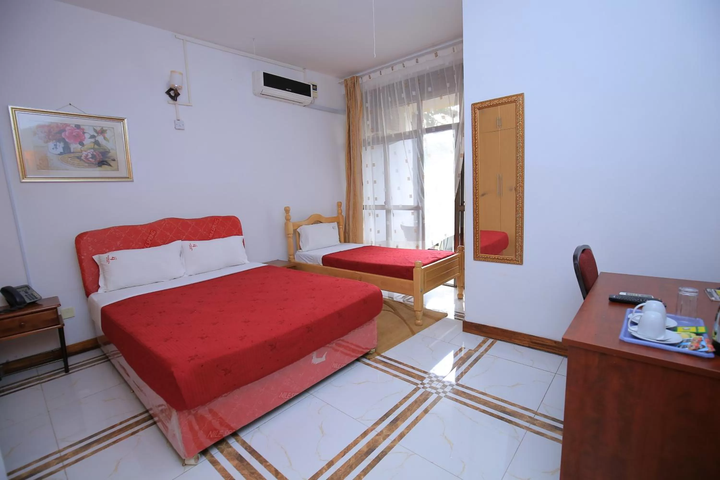 Bed in Frontiers Hotel & Conference Entebbe