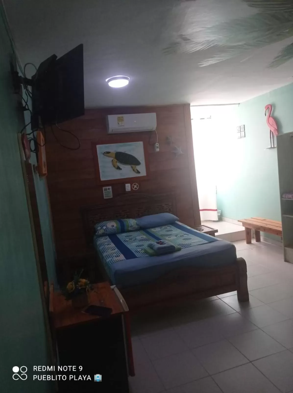 Bed in Hotel Pueblito Playa