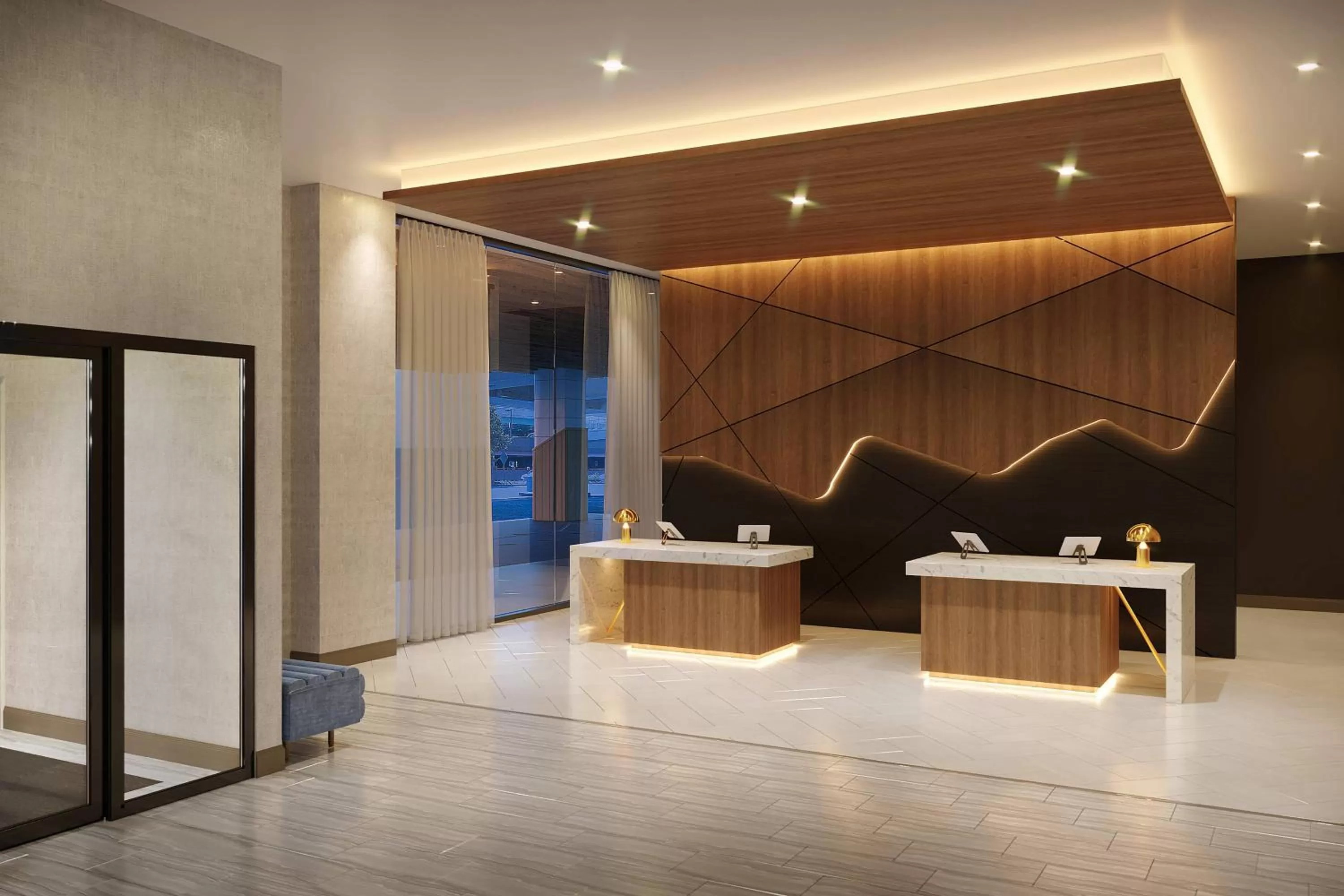 Lobby or reception in Marriott Springfield Downtown