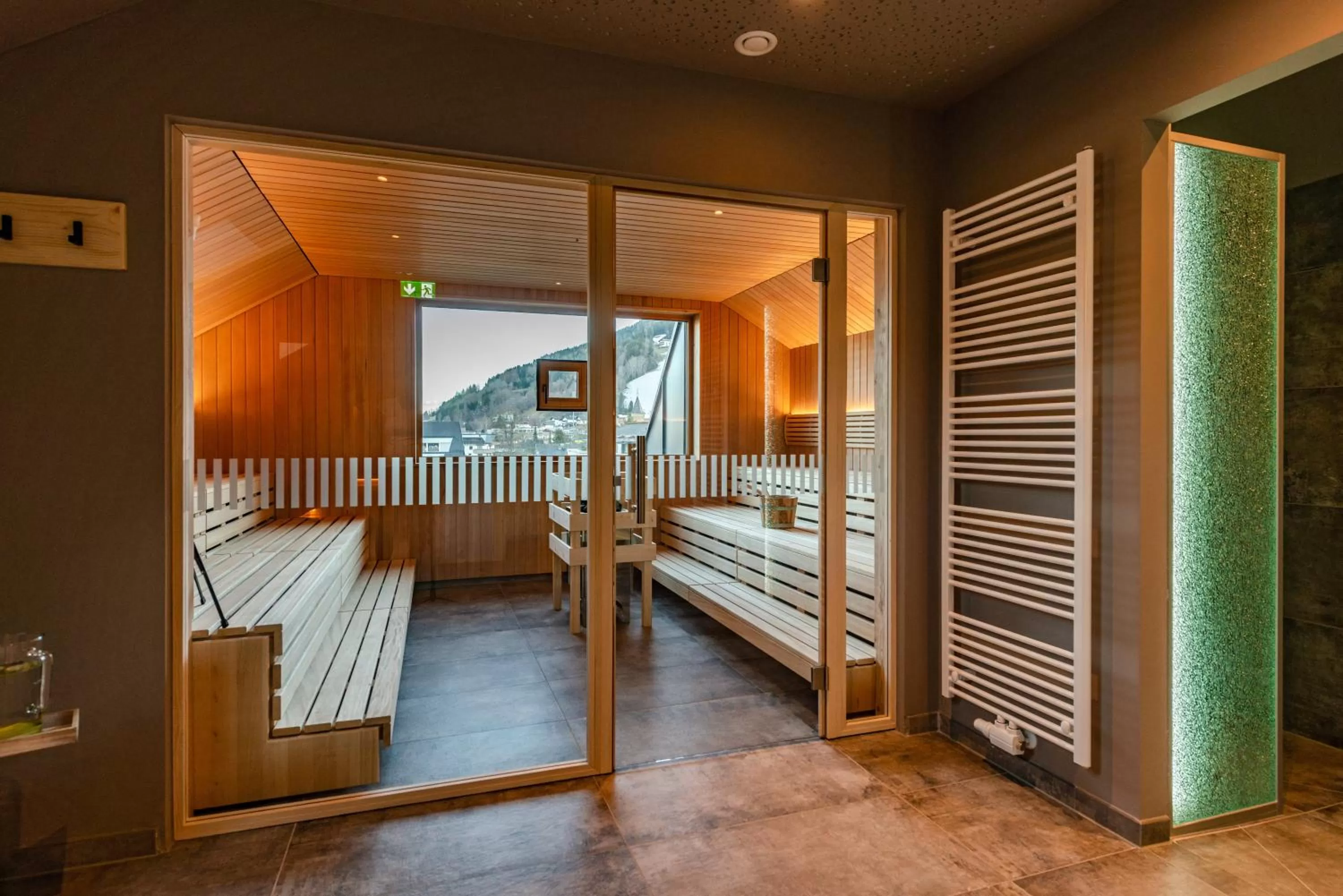 Sauna, Bed in Stadtvilla Schladming Boutiquehotel